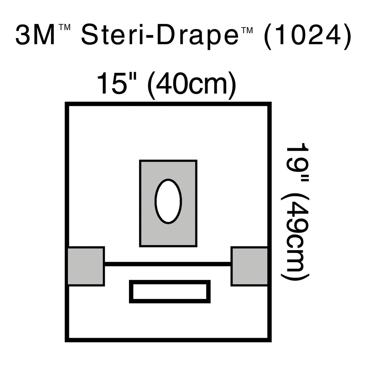 SOLVENTUM STERI-DRAPE OPHTHALMIC SURGICAL DRAPES, 10 per box, 4 boxes per case