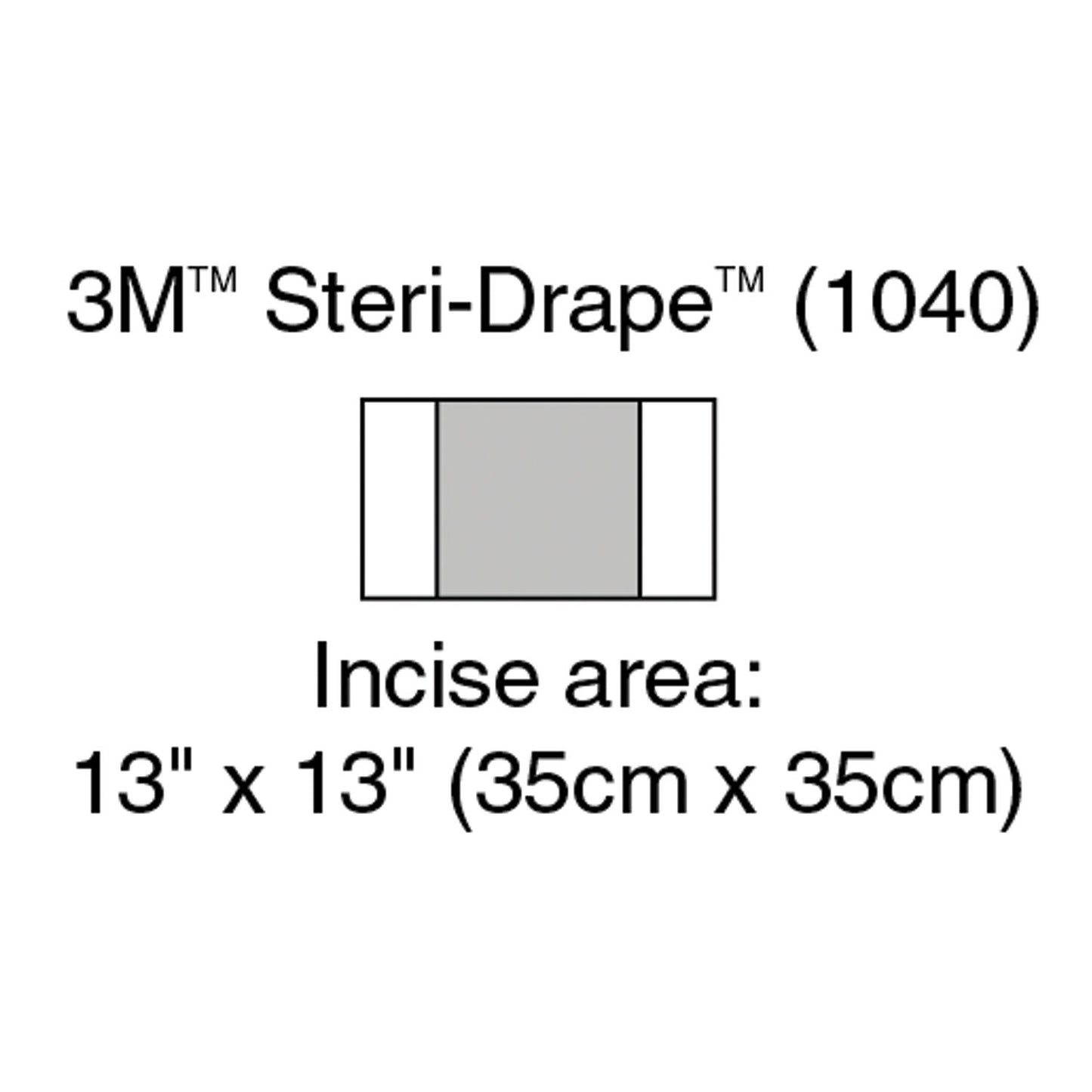SOLVENTUM STERI-DRAPE INCISE DRAPES, 10 per box, 4 boxes per case