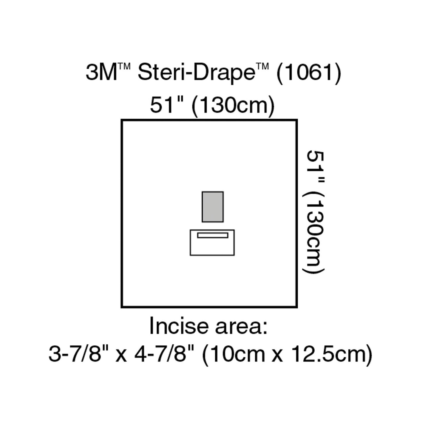 SOLVENTUM STERI-DRAPE OPHTHALMIC SURGICAL DRAPES, 10 per box, 4 boxes per case