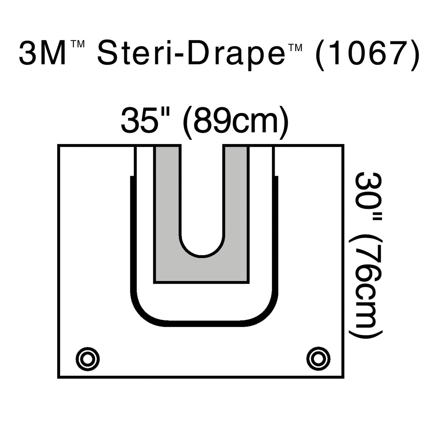 SOLVENTUM STERI-DRAPE U-DRAPES, 5 per box, 4 boxes per case