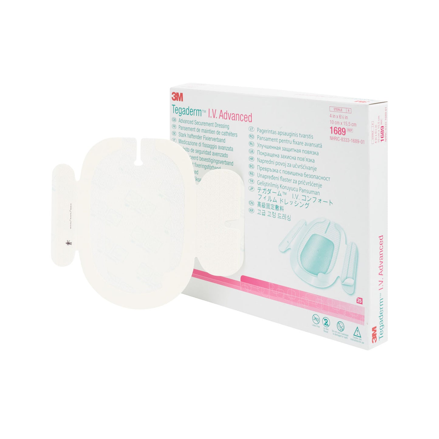 SOLVENTUM TEGADERM IV ADVANCED SECUREMENT DRESSING, 25 per box, 4 boxes per case