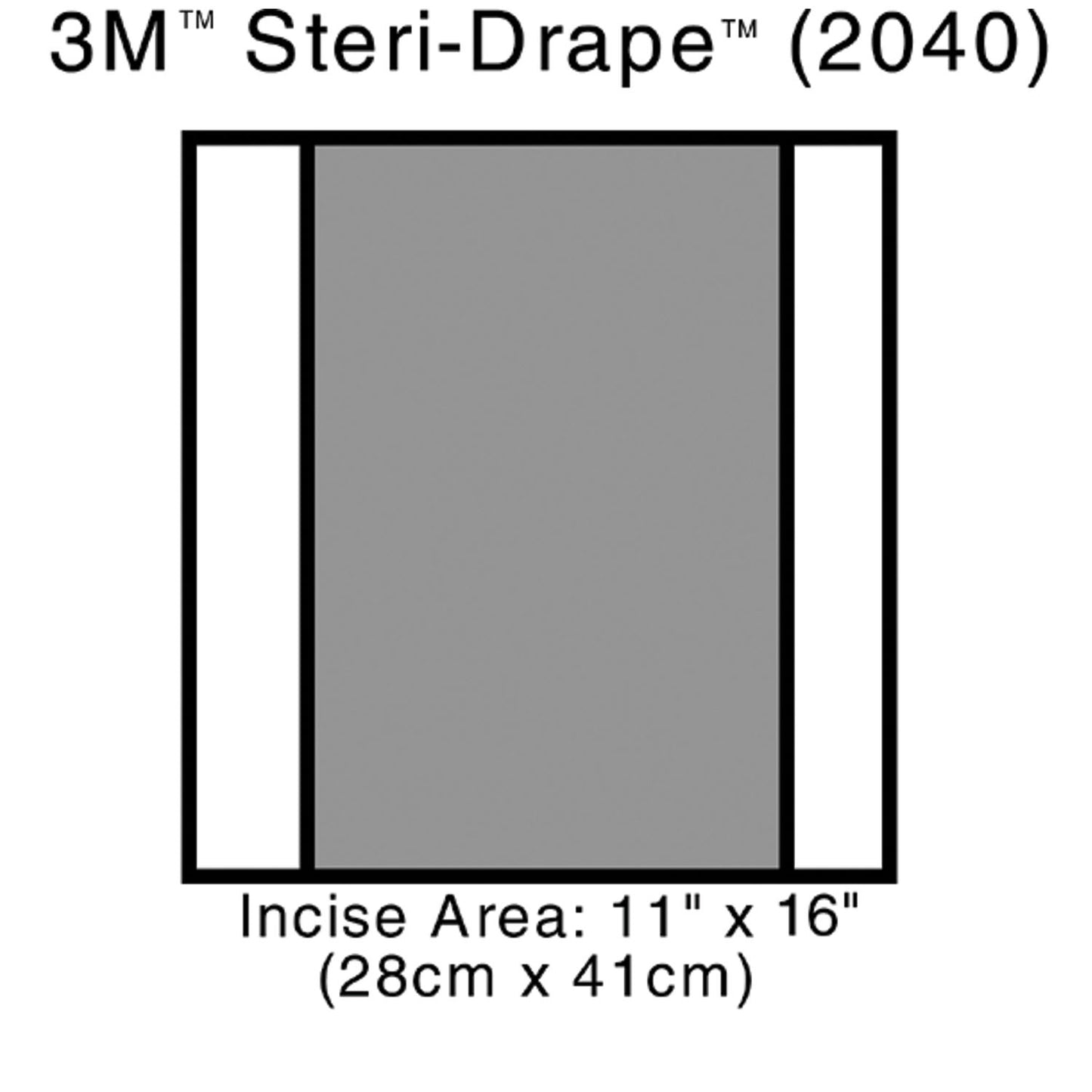 SOLVENTUM STERI-DRAPE 2 INCISE DRAPES, 10 per box, 4 boxes per case