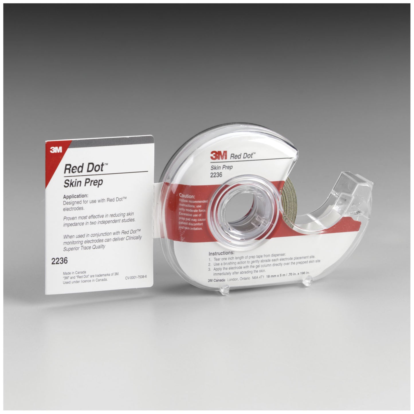 SOLVENTUM RED DOT TRACE PREP, 36 per case