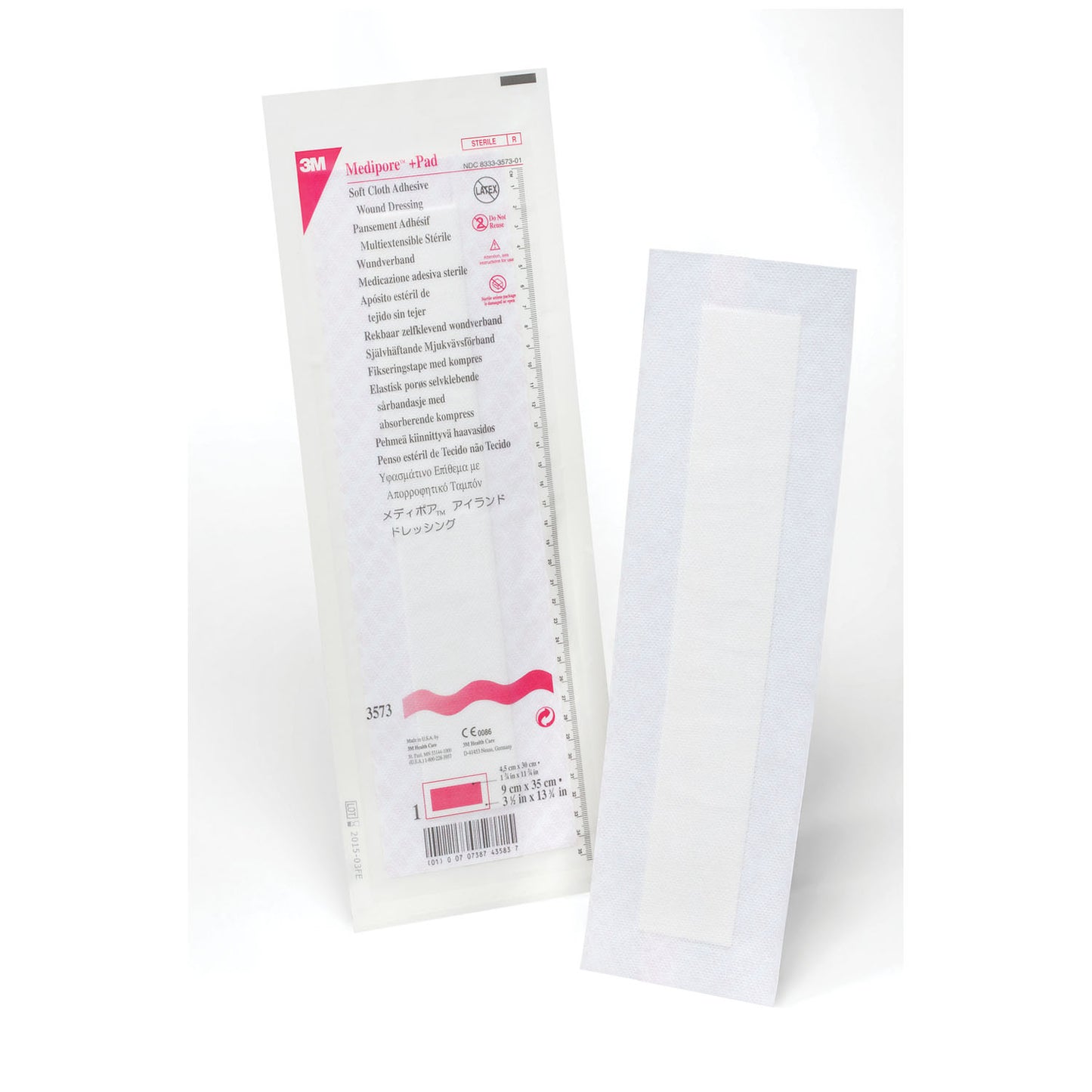 SOLVENTUM MEDIPORE +PAD SOFT CLOTH ADHESIVE WOUND DRESSING, 25 per box, 4 boxes per case