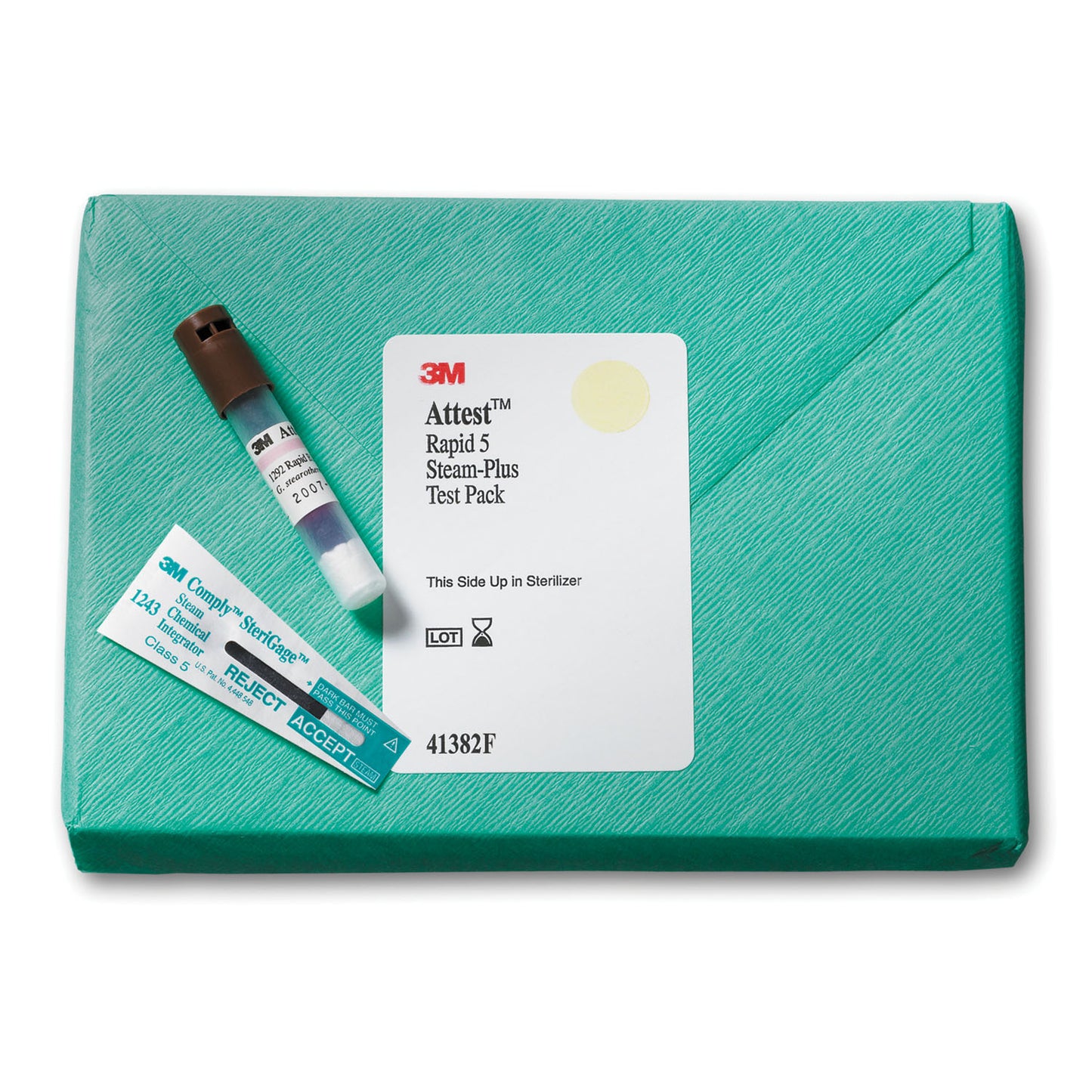 SOLVENTUM ATTEST RAPID 5 STEAM PLUS TEST PACK, 16 per box, 4 boxes per case