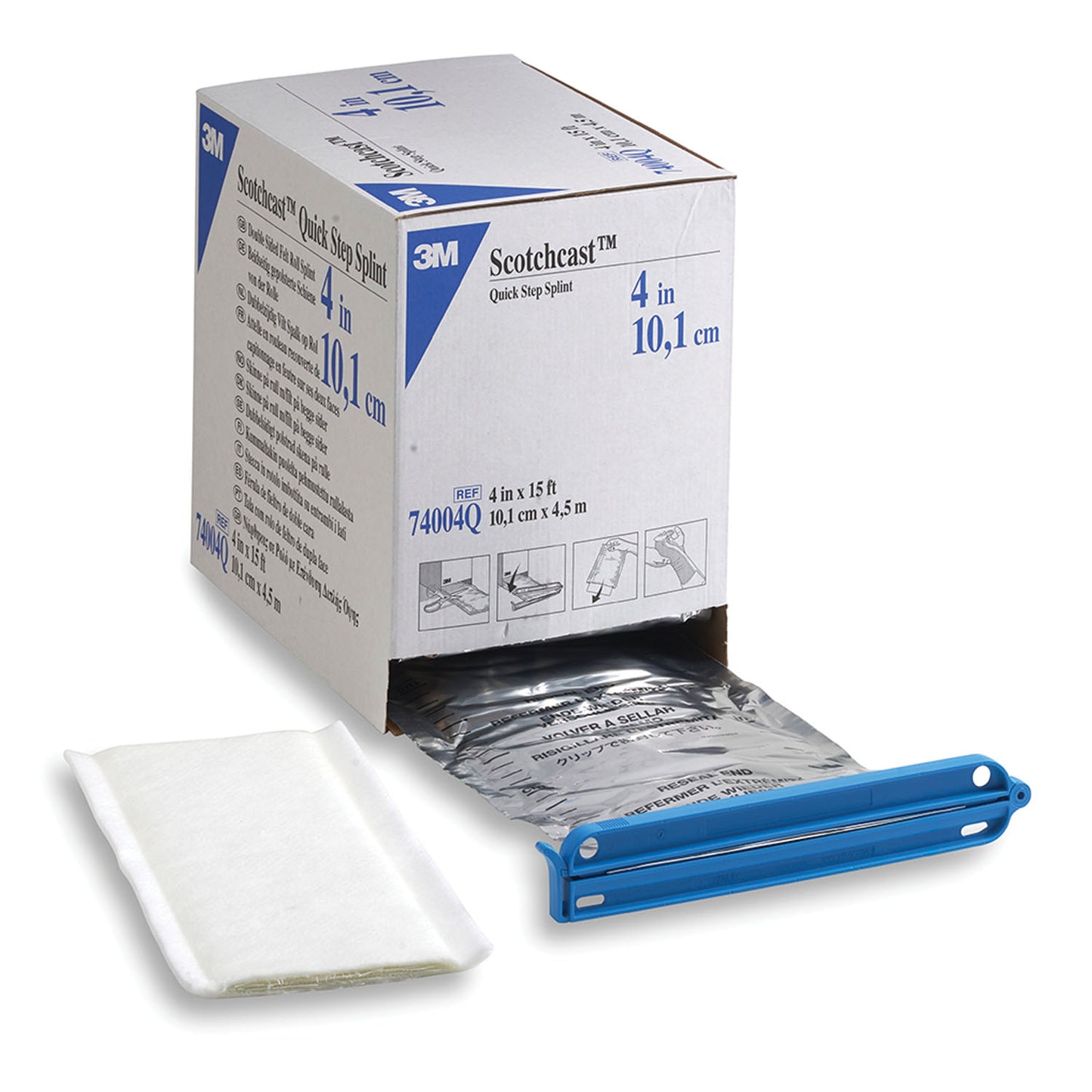 SOLVENTUM SCOTCHCAST QUICK STEP DOUBLE SIDED FELT ROLL SPLINT, 1 roll per box, 2 boxes per case