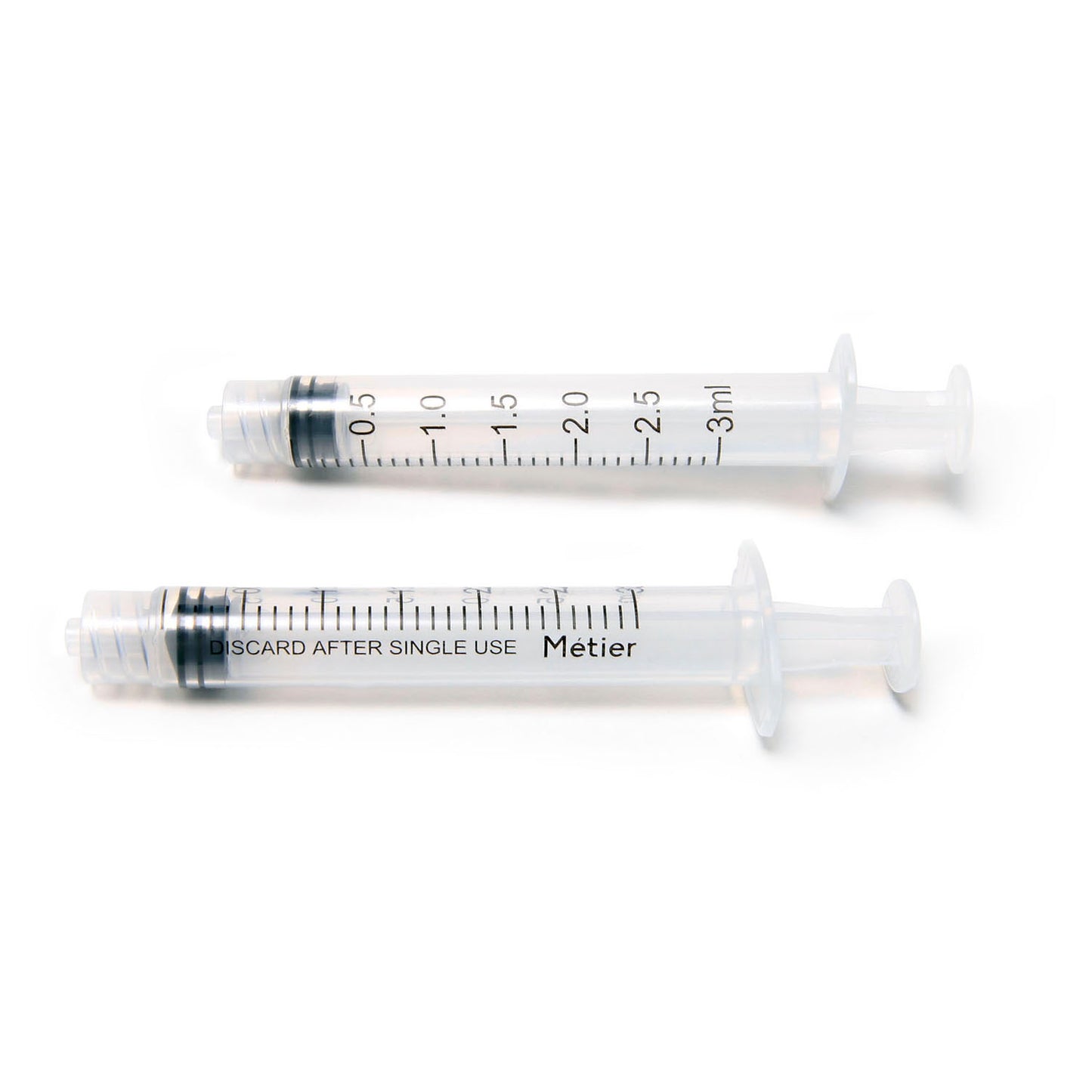 METIER MEDICAL STANDARD SYRINGE - LUER LOCK, 100 per box, 27 boxes per case