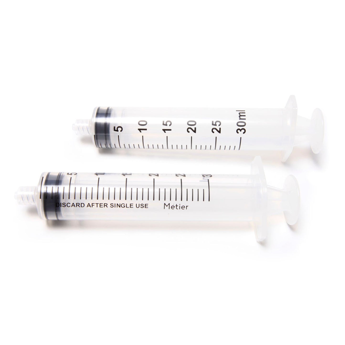 METIER MEDICAL STANDARD SYRINGE - LUER LOCK, 30 per box, 12 boxes per case