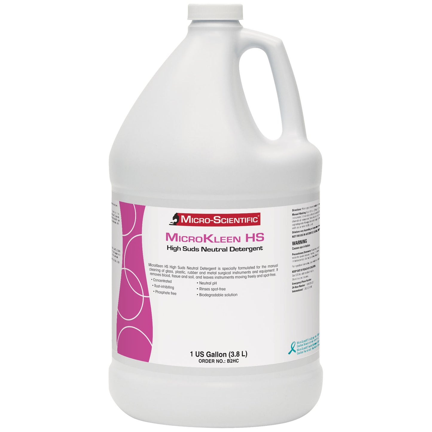 MICRO-SCIENTIFIC HIGH SUDS NEUTRAL LIQUID & POWDER DETERGENTS, 4 per case