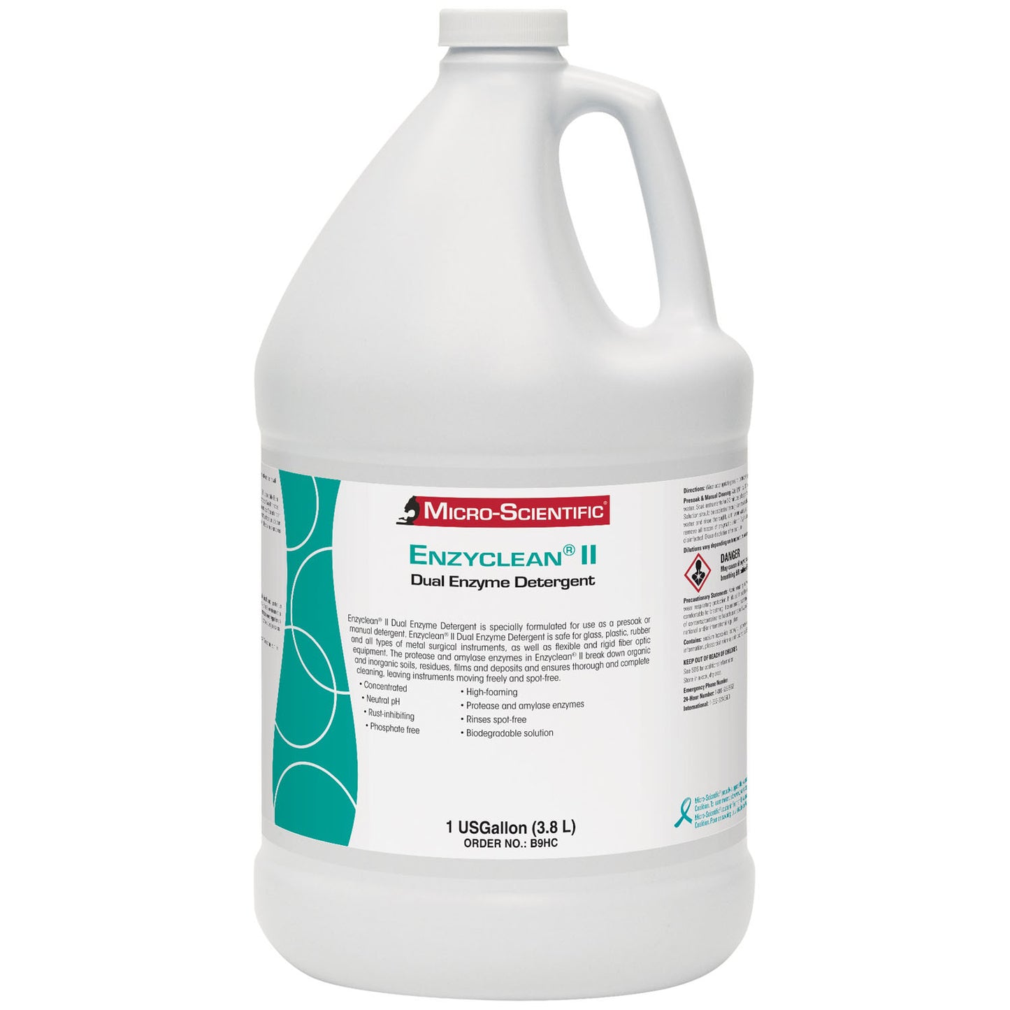 MICRO-SCIENTIFIC ENZYCLEAN II DUAL ENZYMATIC DETERGENT, 4 per case