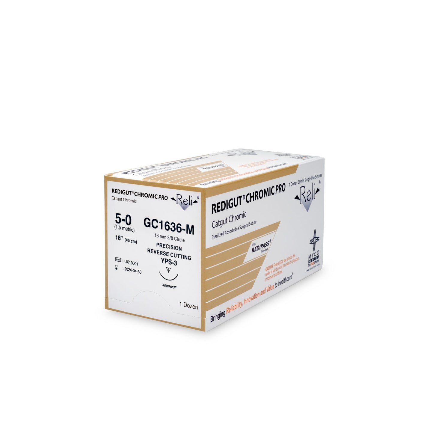 MYCO RELI PRO SUTURE, 12 per box
