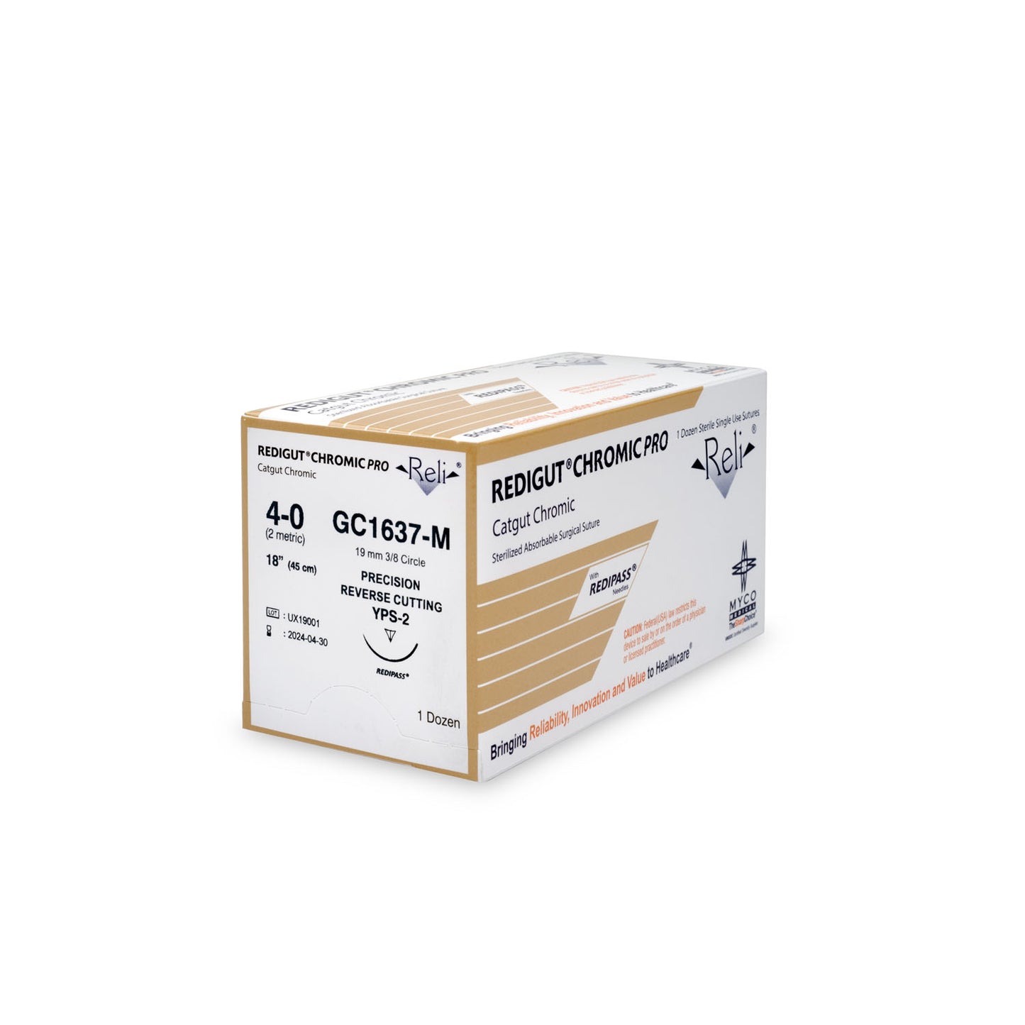 MYCO RELI PRO SUTURE, 12 per box