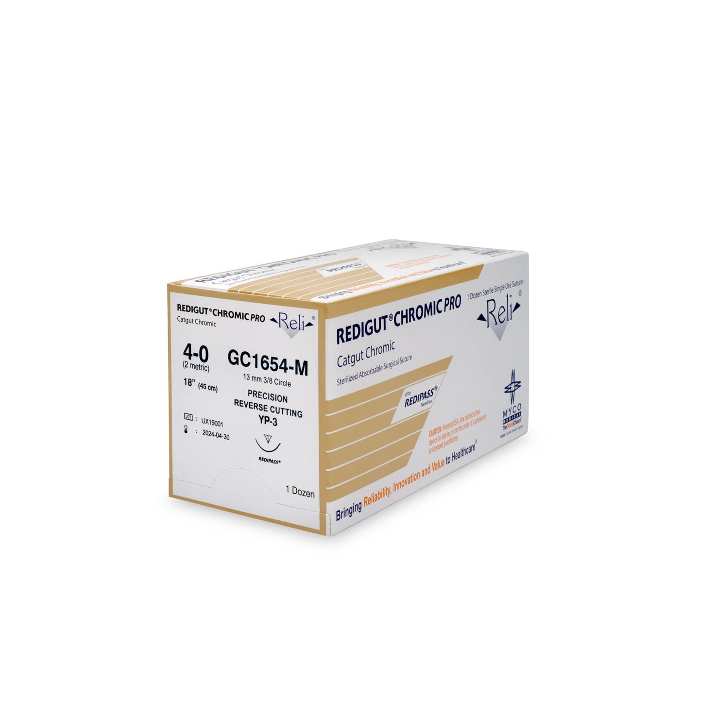 MYCO RELI PRO SUTURE, 12 per box