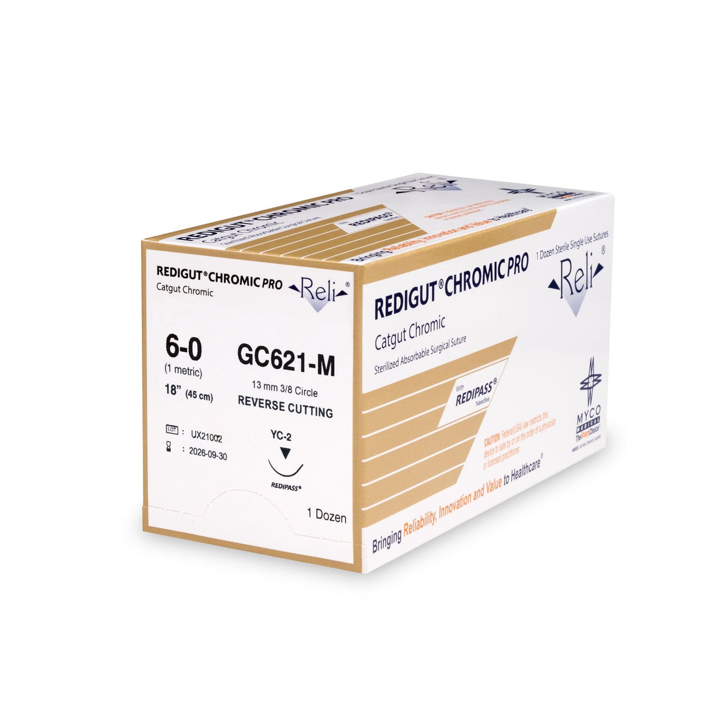 MYCO RELI PRO SUTURE, 12 per box
