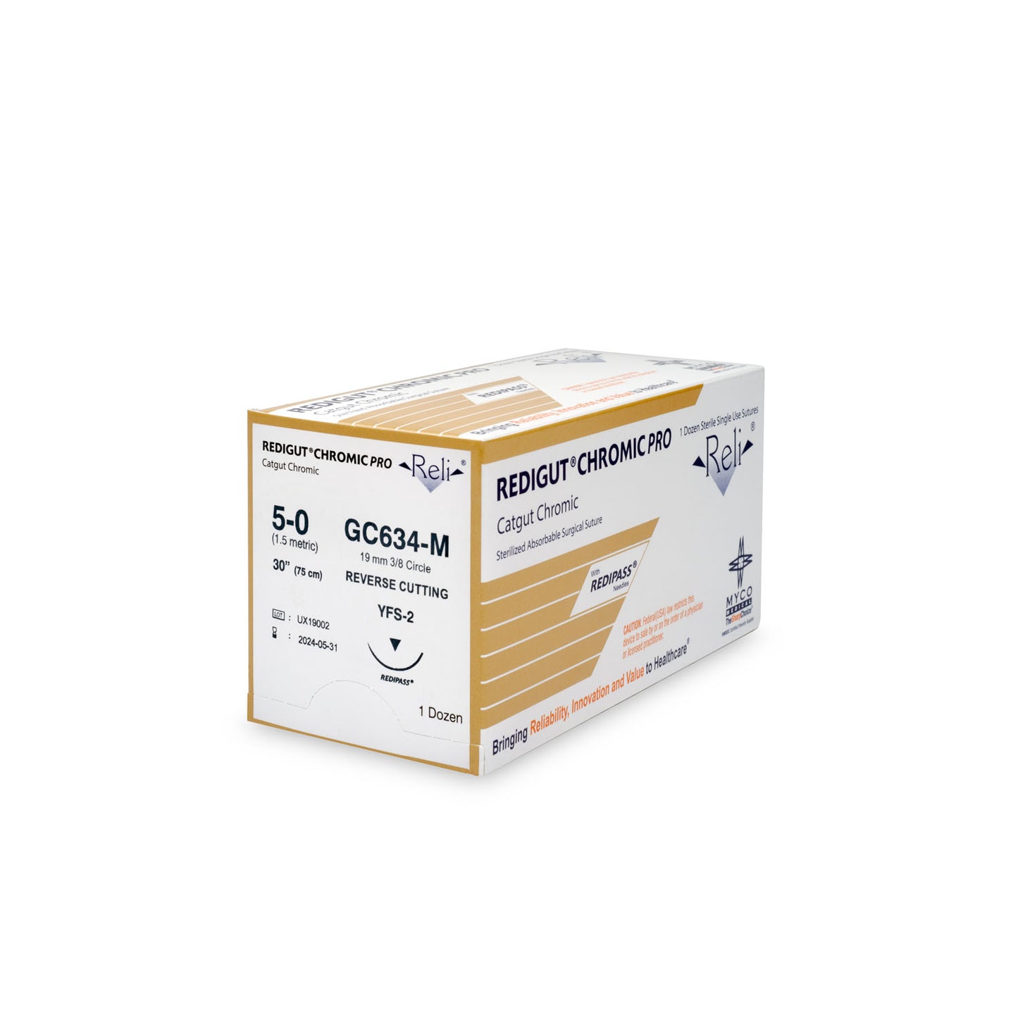 MYCO RELI PRO SUTURE, 12 per box