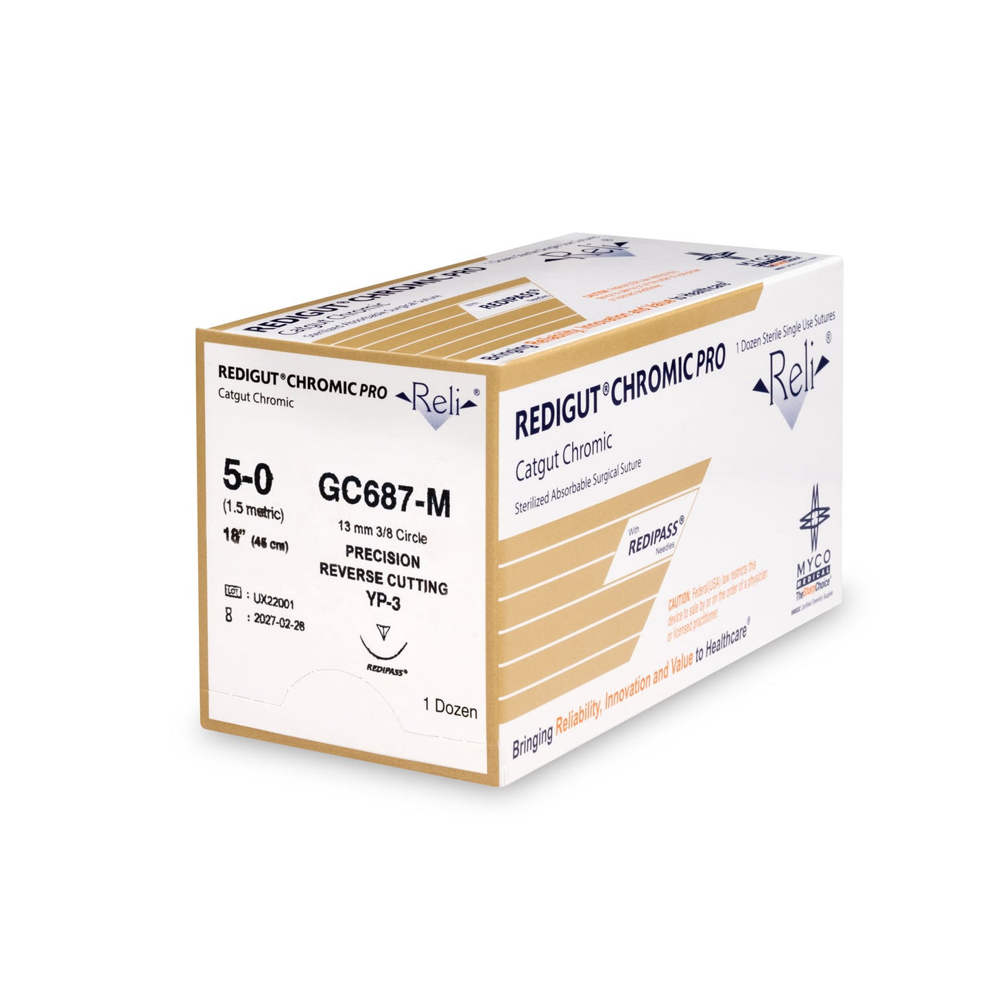 MYCO RELI PRO SUTURE, 12 per box