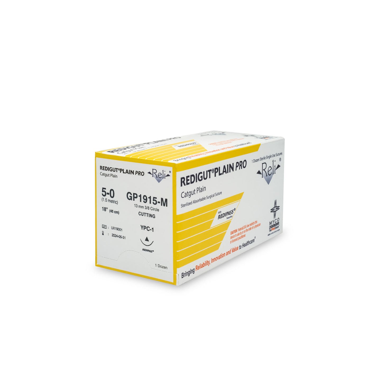 MYCO RELI PRO SUTURE, 12 per box