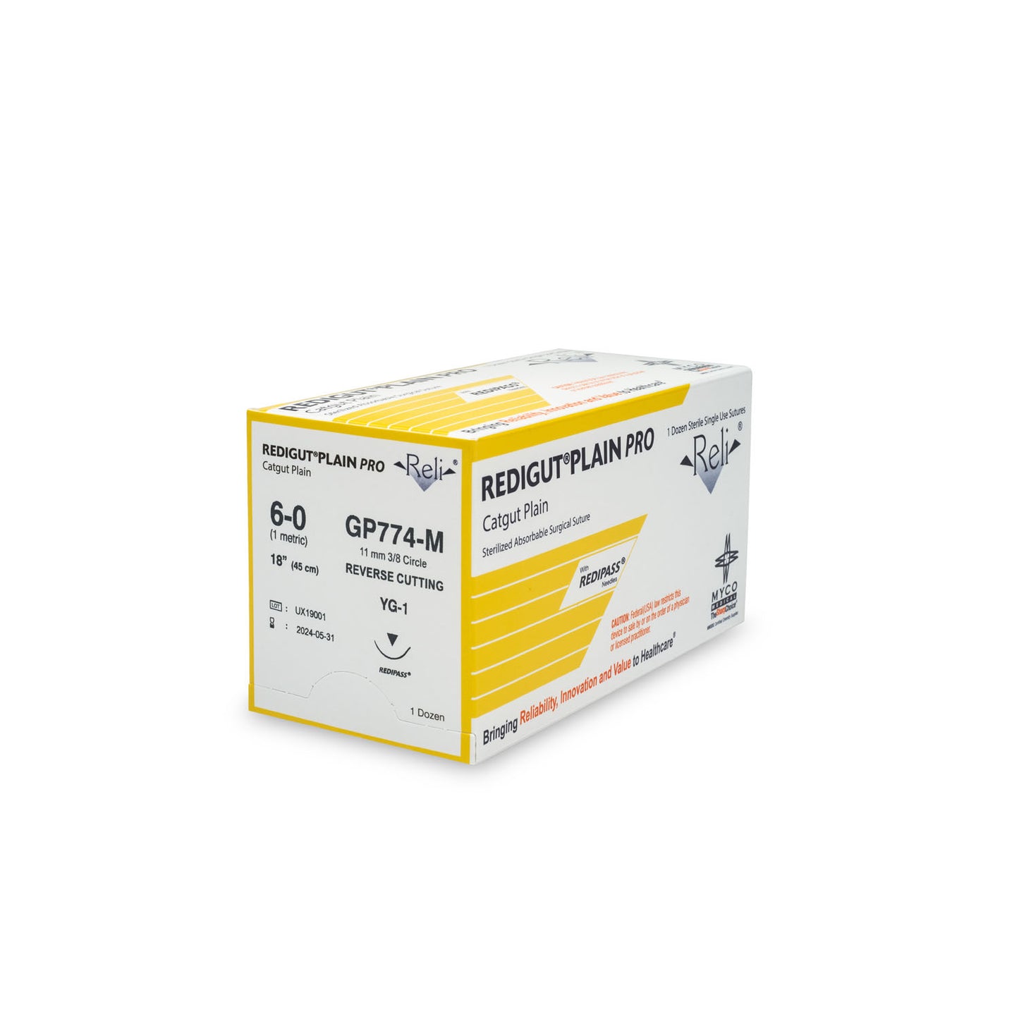 MYCO RELI PRO SUTURE, 12 per box