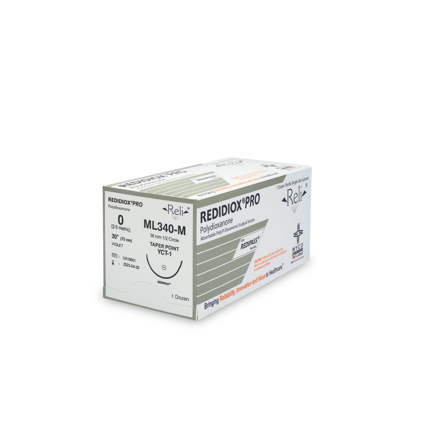 MYCO RELI PRO SUTURE, 12 per box