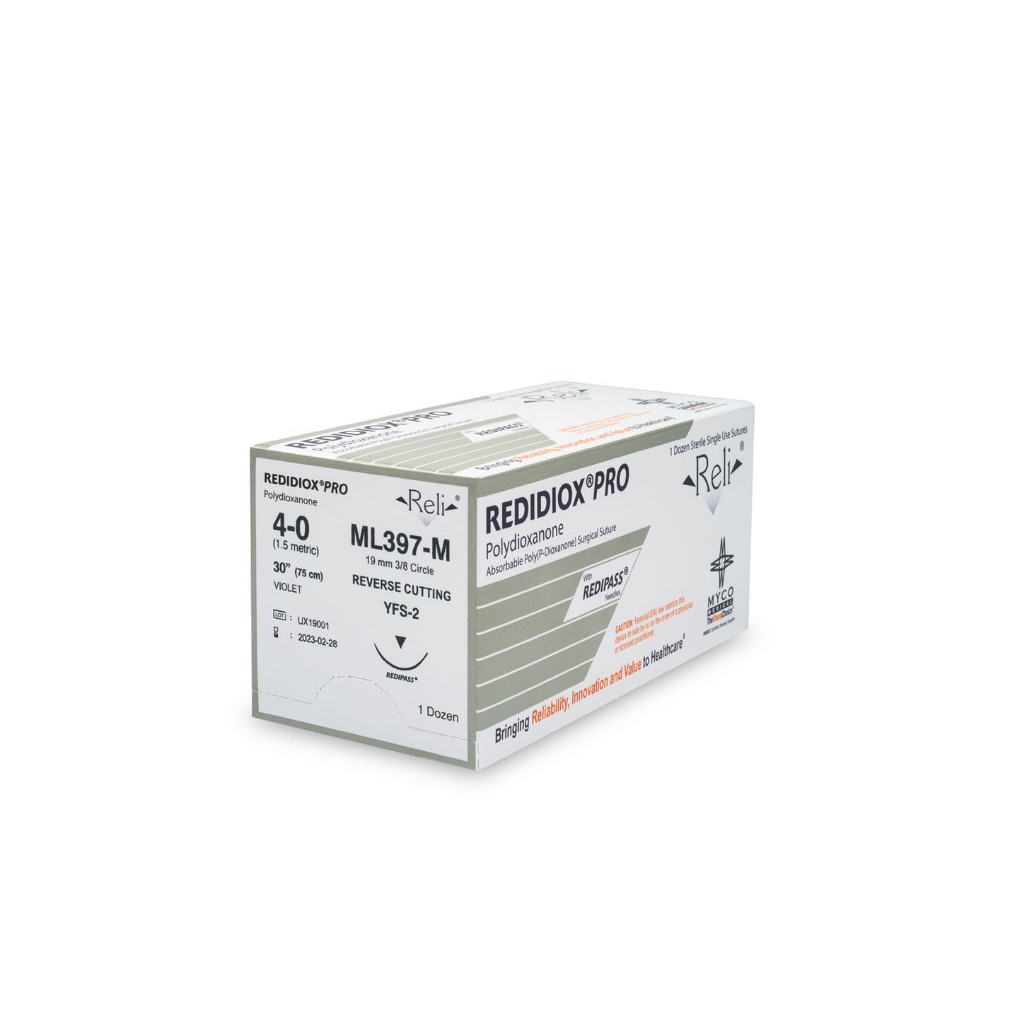 MYCO RELI PRO SUTURE, 12 per box