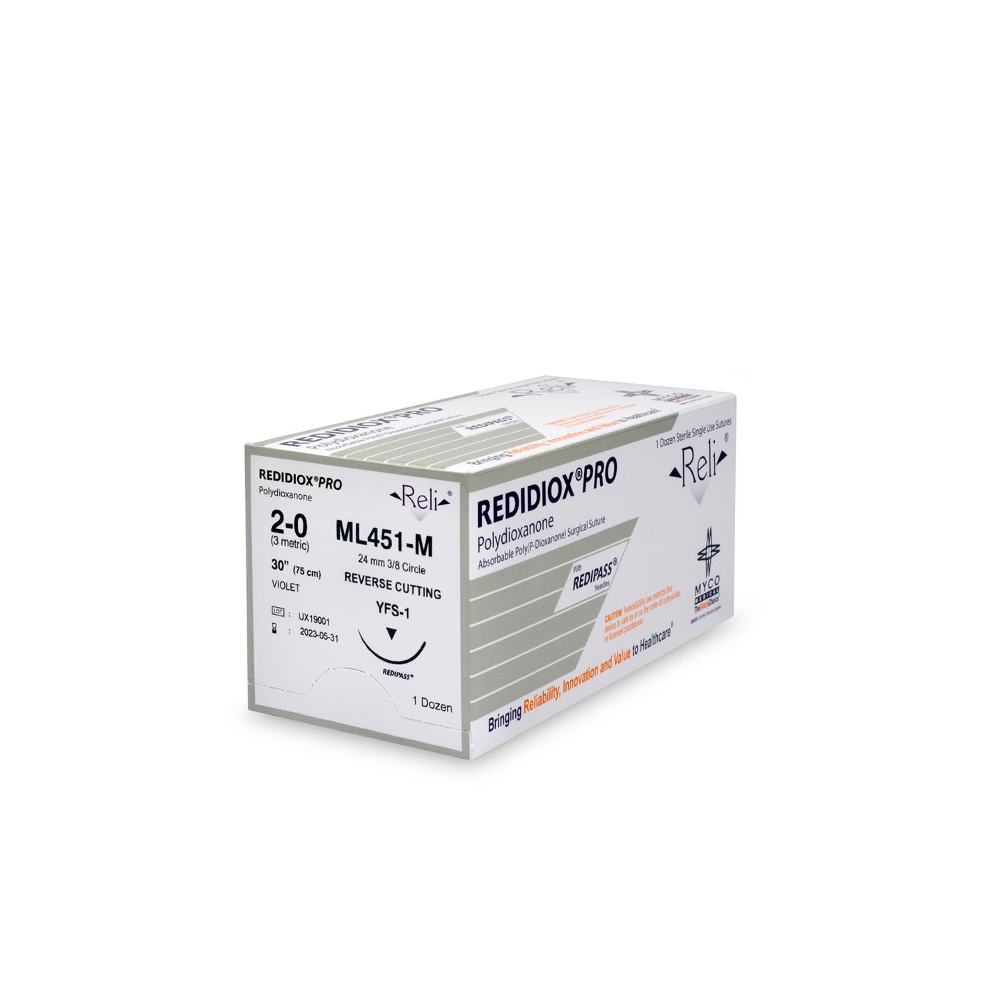 MYCO RELI PRO SUTURE, 12 per box
