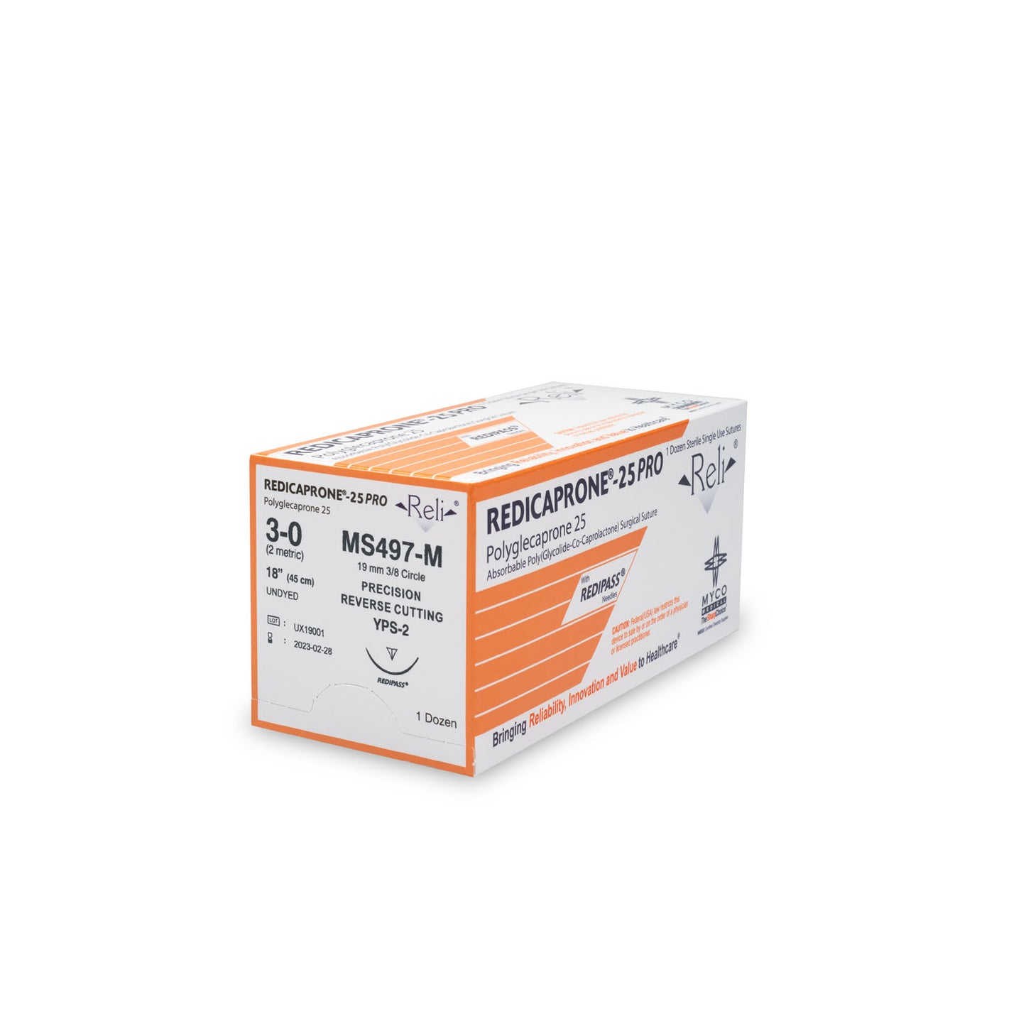 MYCO RELI PRO SUTURE, 12 per box