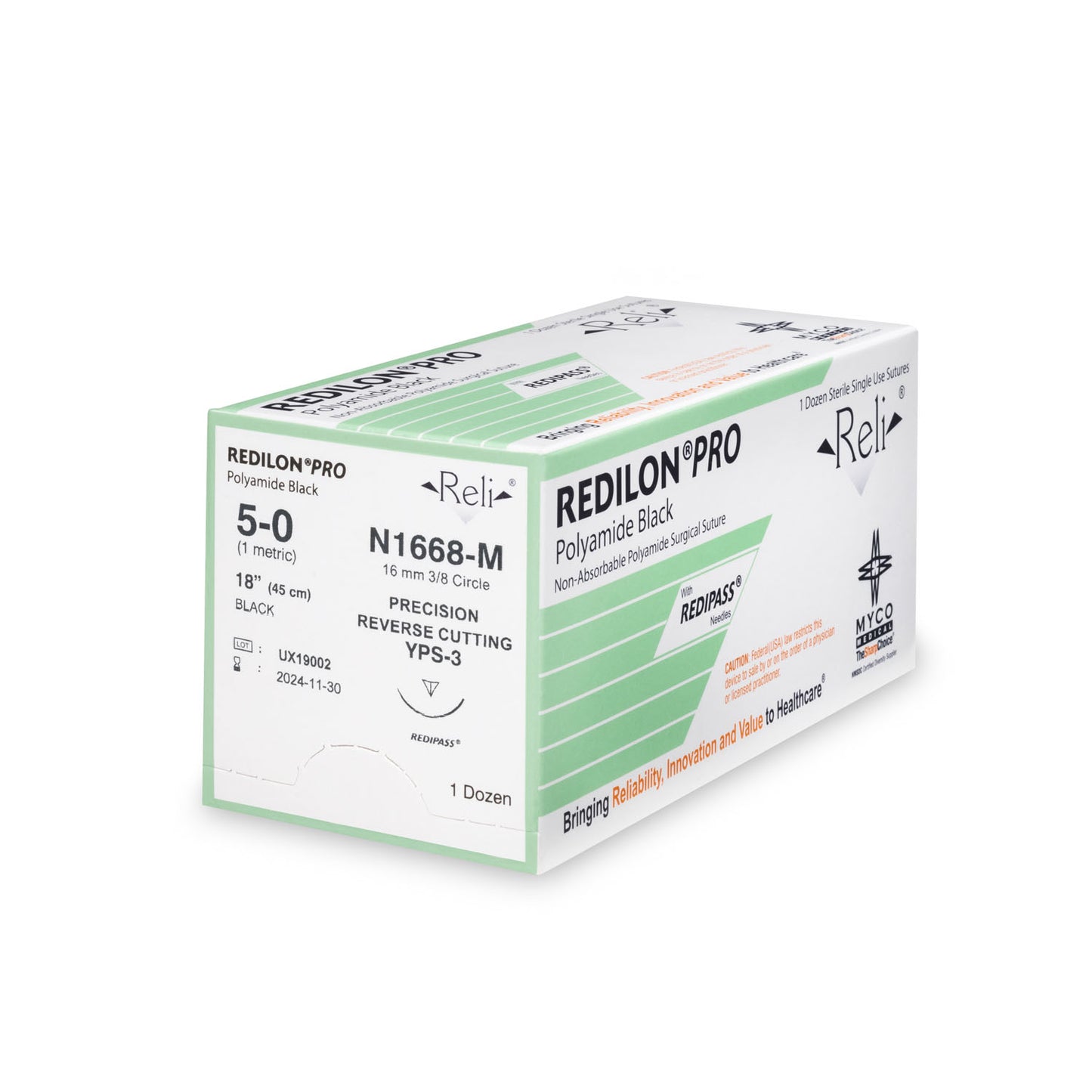MYCO RELI PRO SUTURE, 12 per box