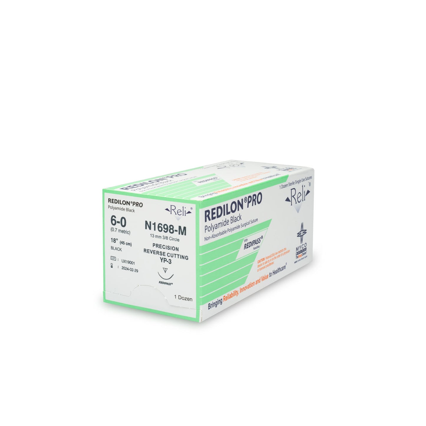 MYCO RELI PRO SUTURE, 12 per box