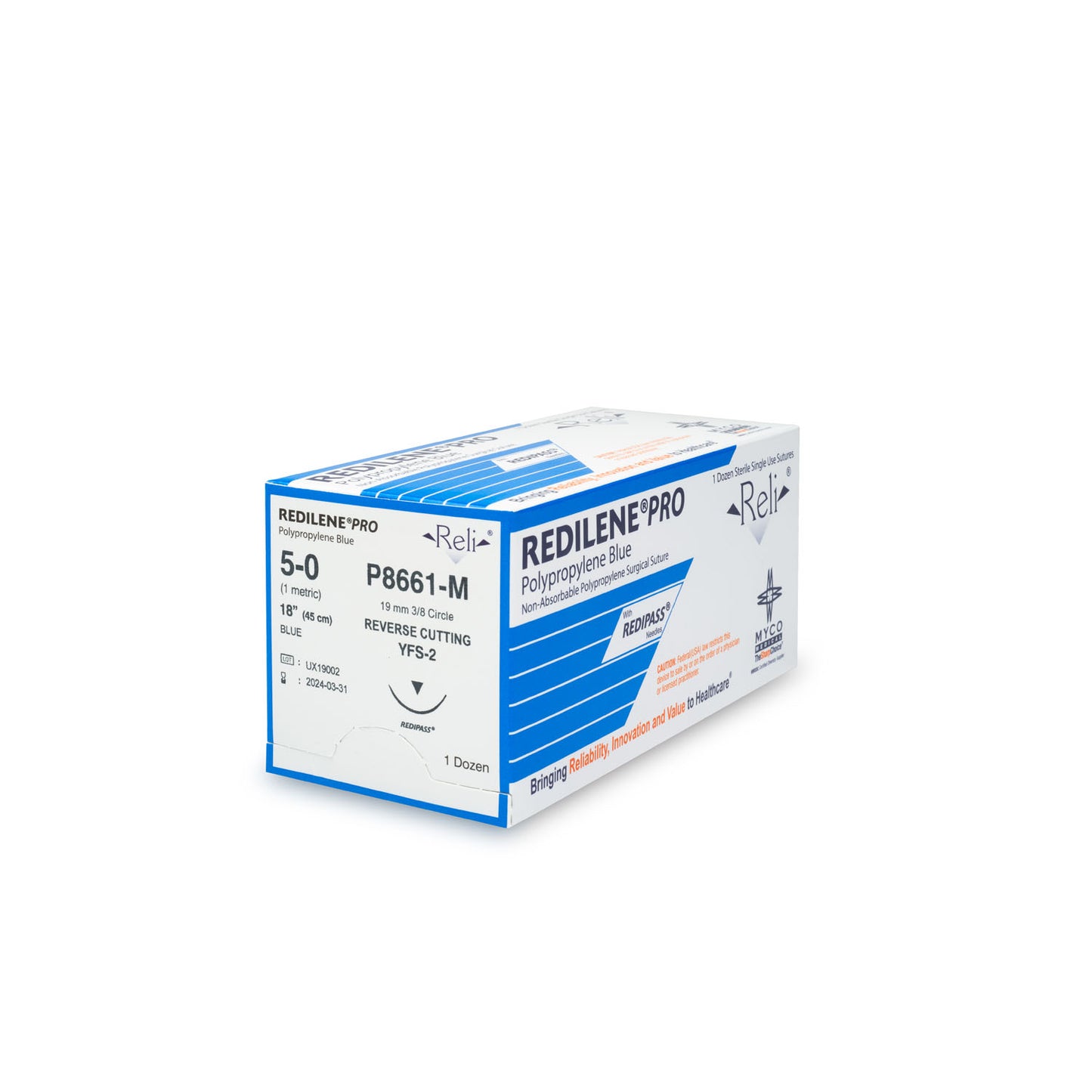 MYCO RELI PRO SUTURE, 12 per box