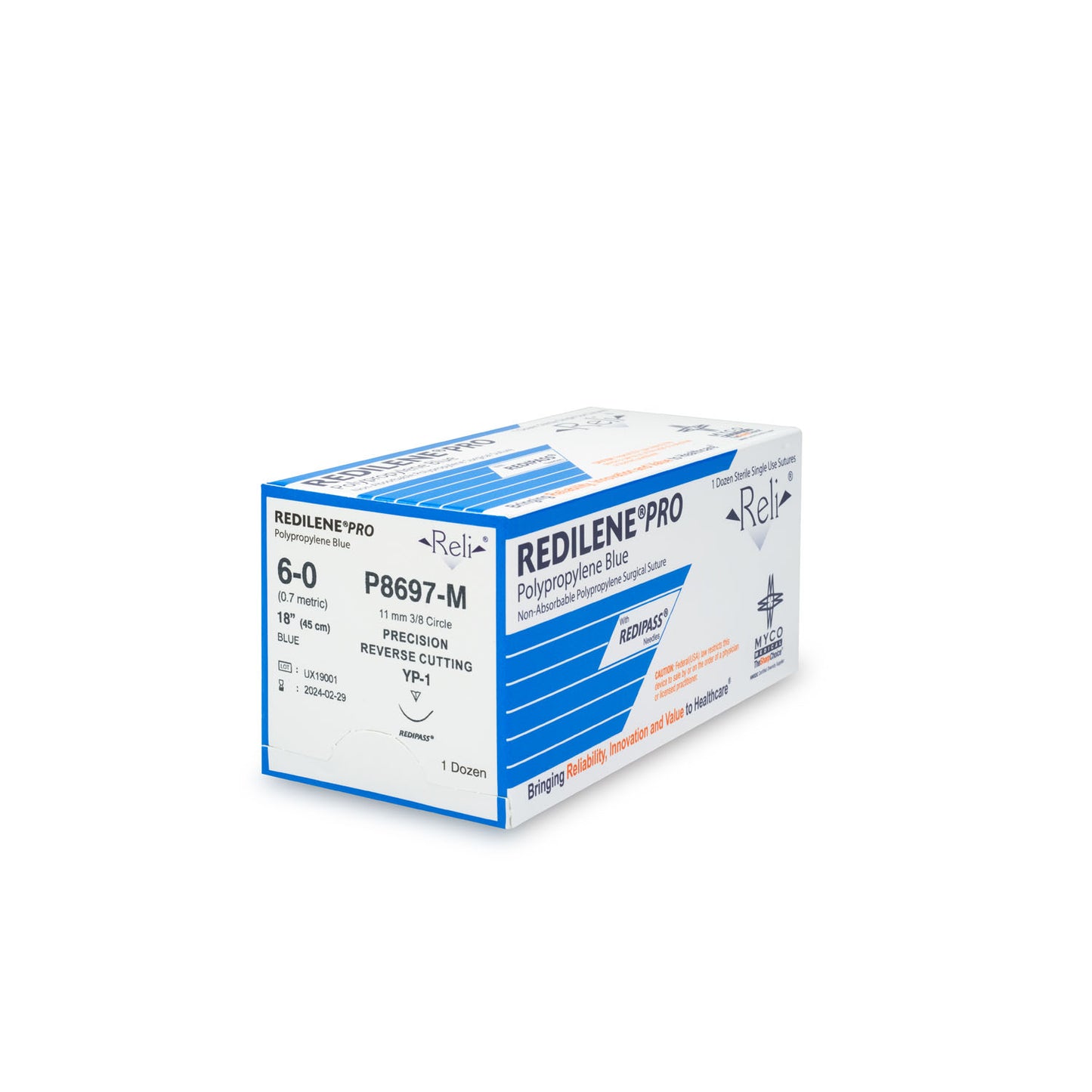 MYCO RELI PRO SUTURE, 12 per box