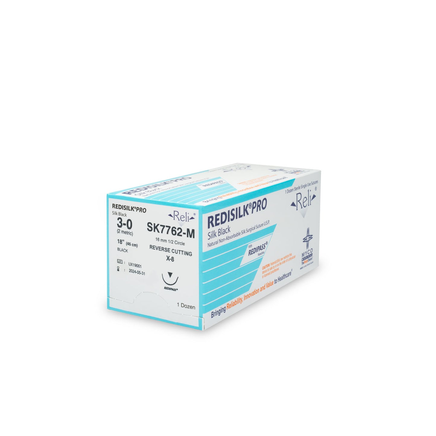 MYCO RELI PRO SUTURE, 12 per box