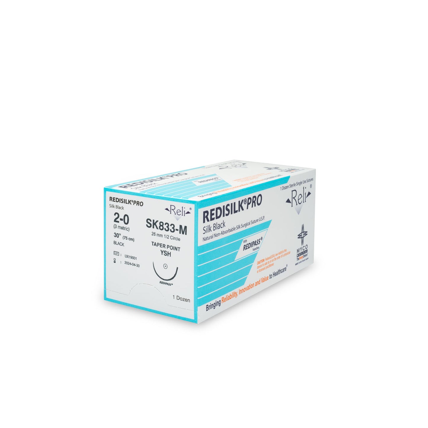 MYCO RELI PRO SUTURE, 12 per box