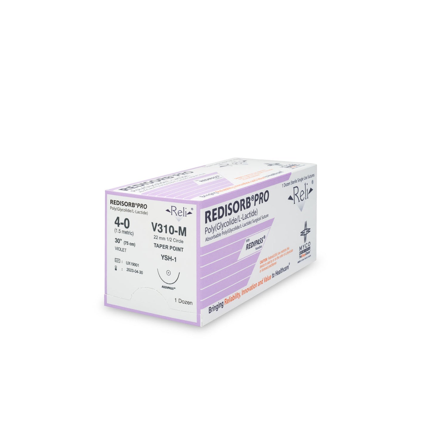 MYCO RELI PRO SUTURE, 12 per box