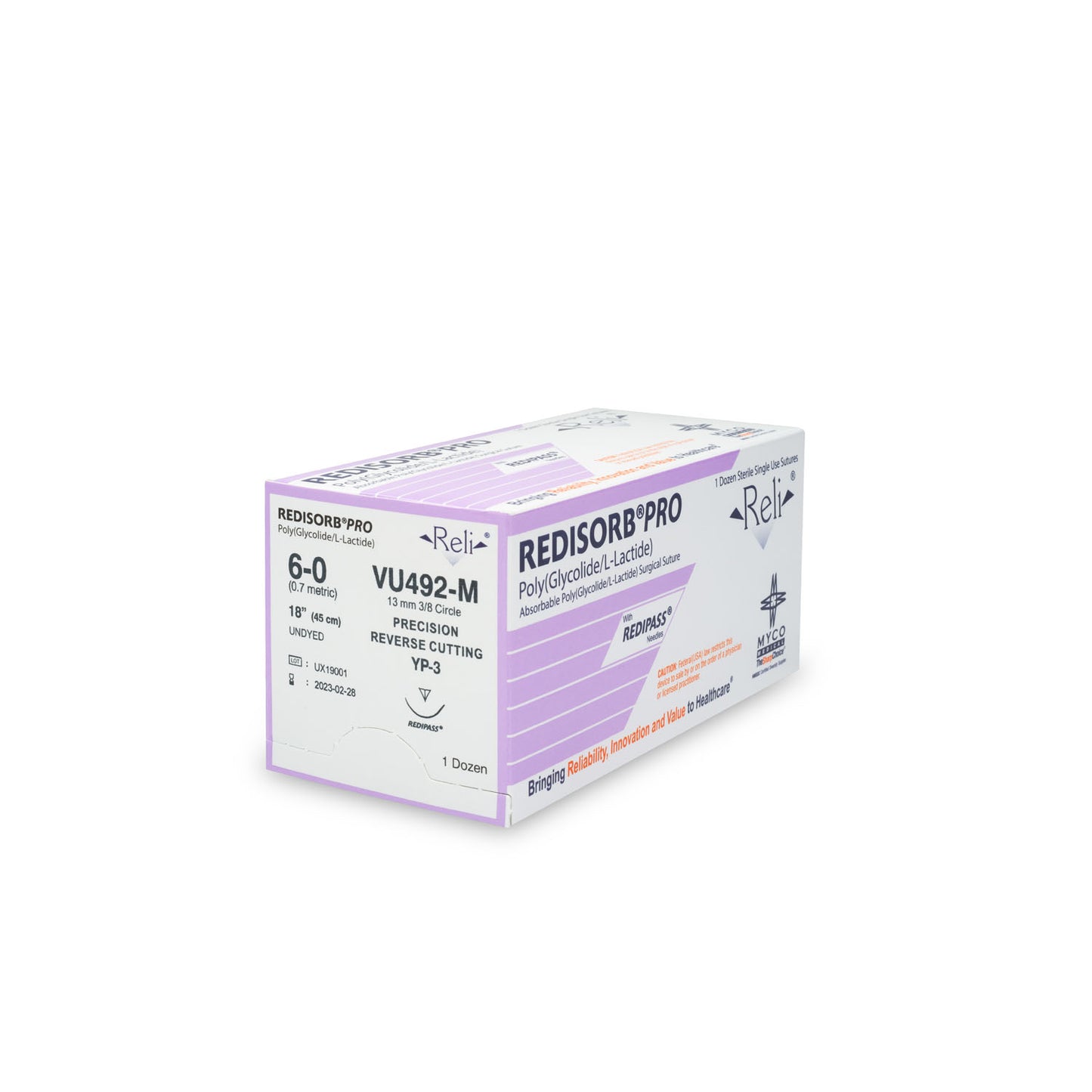 MYCO RELI PRO SUTURE, 12 per box