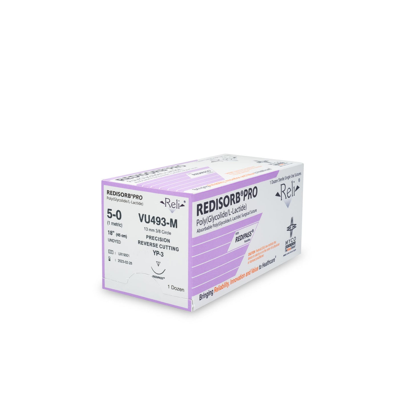 MYCO RELI PRO SUTURE, 12 per box
