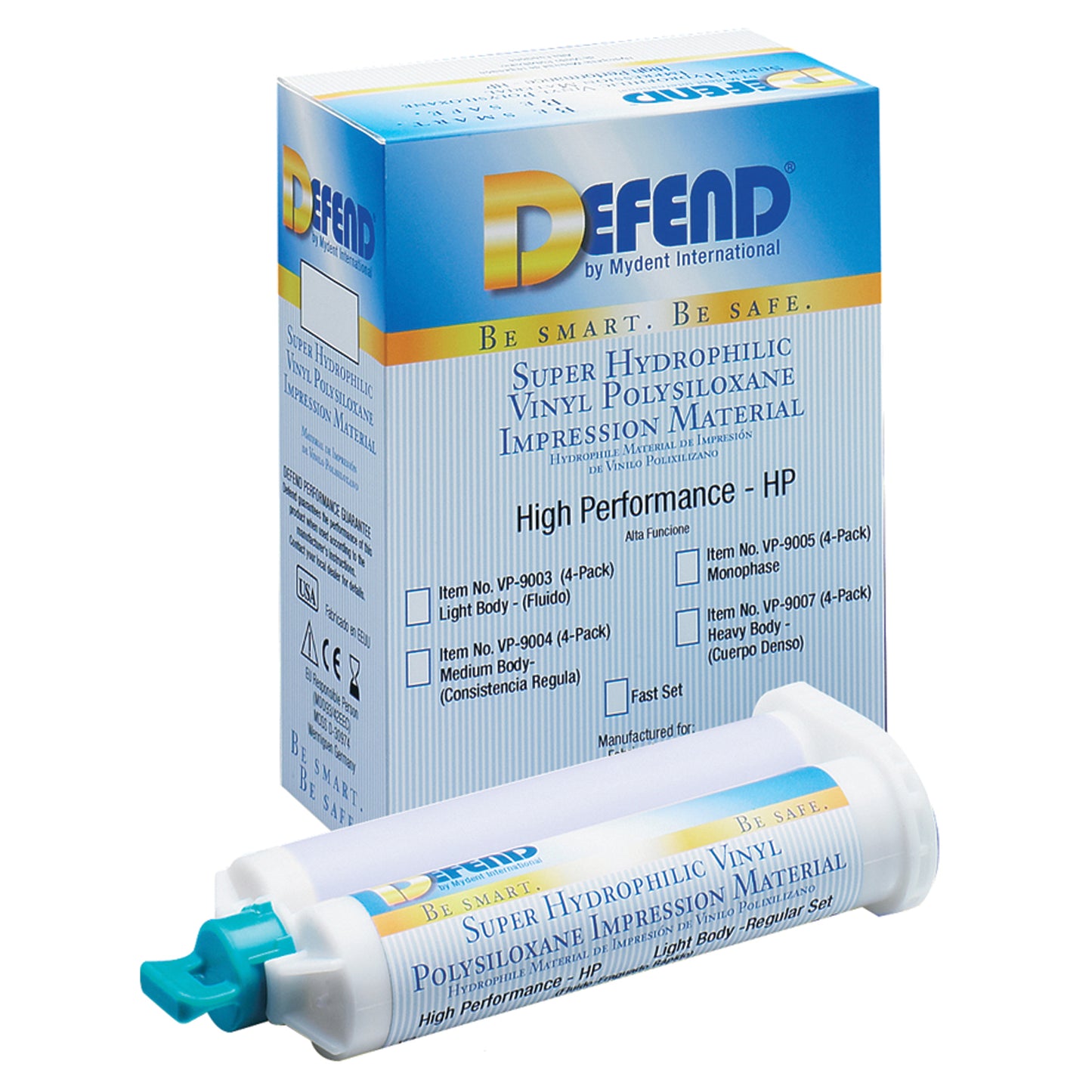 MYDENT DEFEND SUPER HYDROPHILIC VPS IMPRESSION MATERIAL, 20 packs per case
