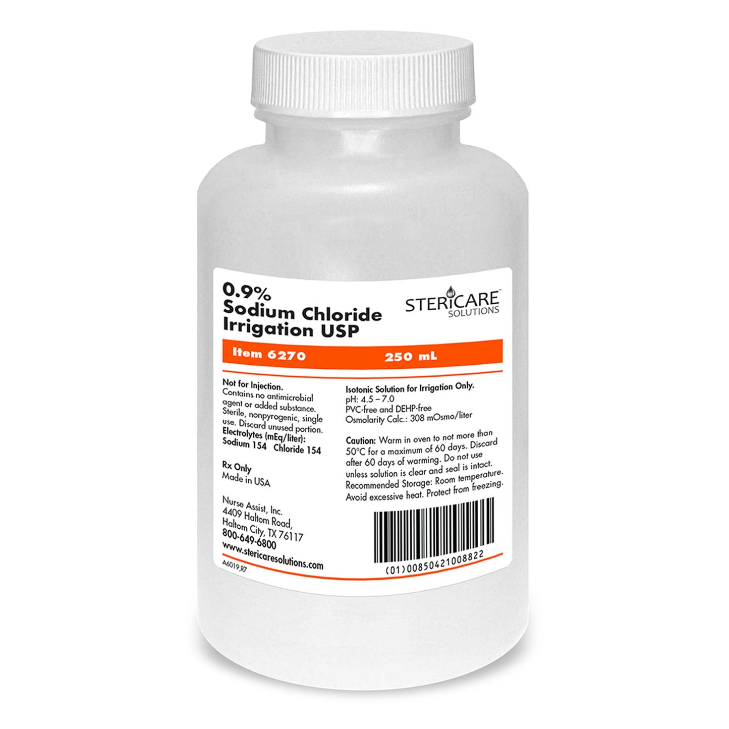 NURSE ASSIST STERICARE SALINE & WATER