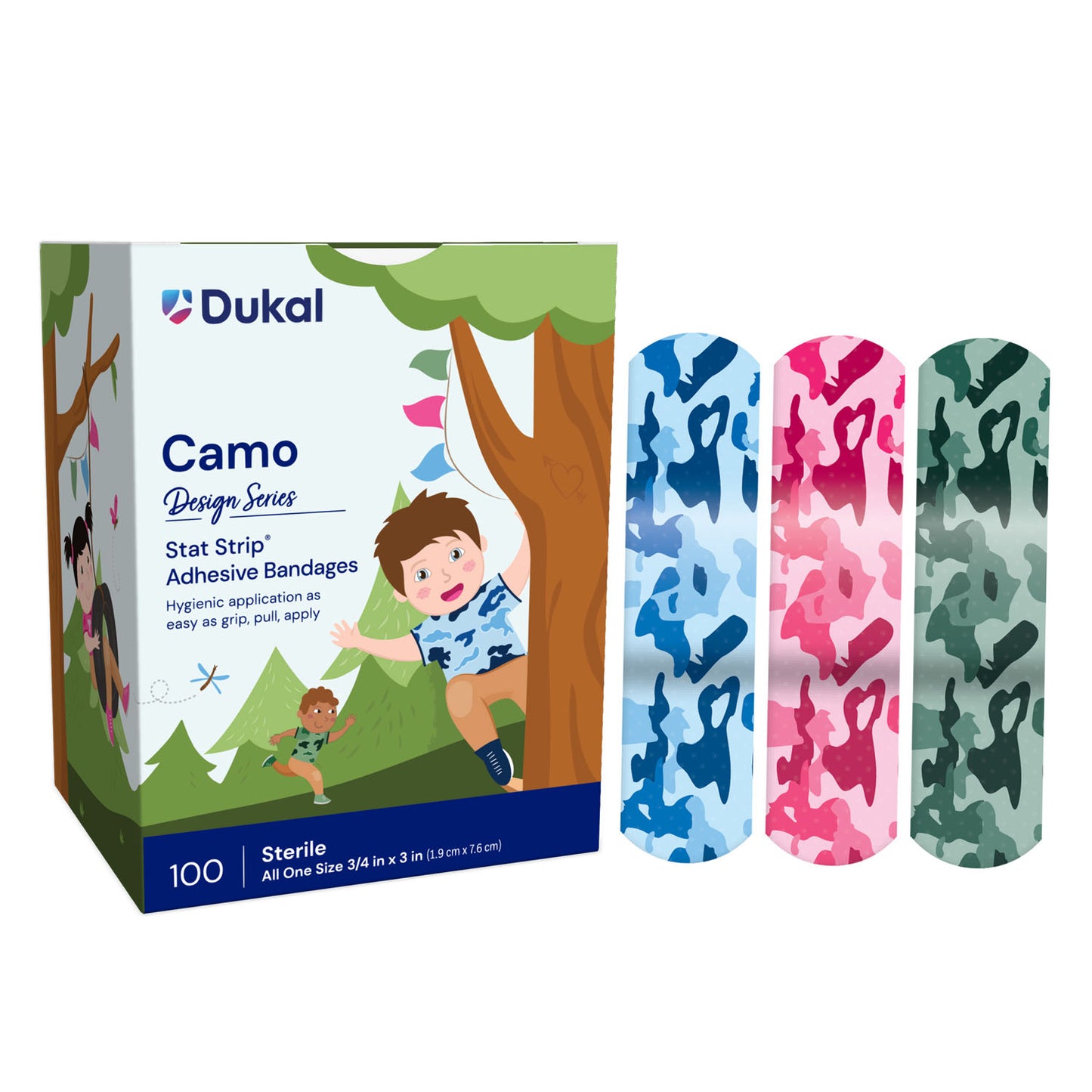 DUKAL CHILDRENÔS CHARACTER ADHESIVE BANDAGES, 100 per box, 12 boxes per case