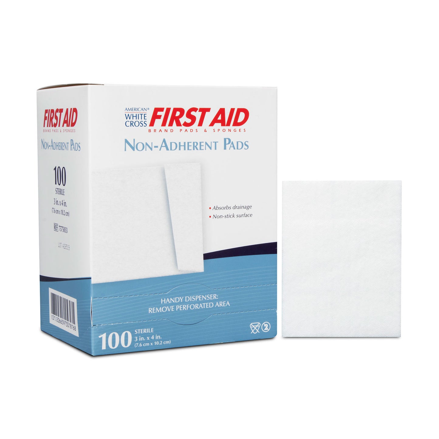 DUKAL NON-ADHERENT STERILE PADS, 1 per pack, 100 packs per box, 12 boxes per case