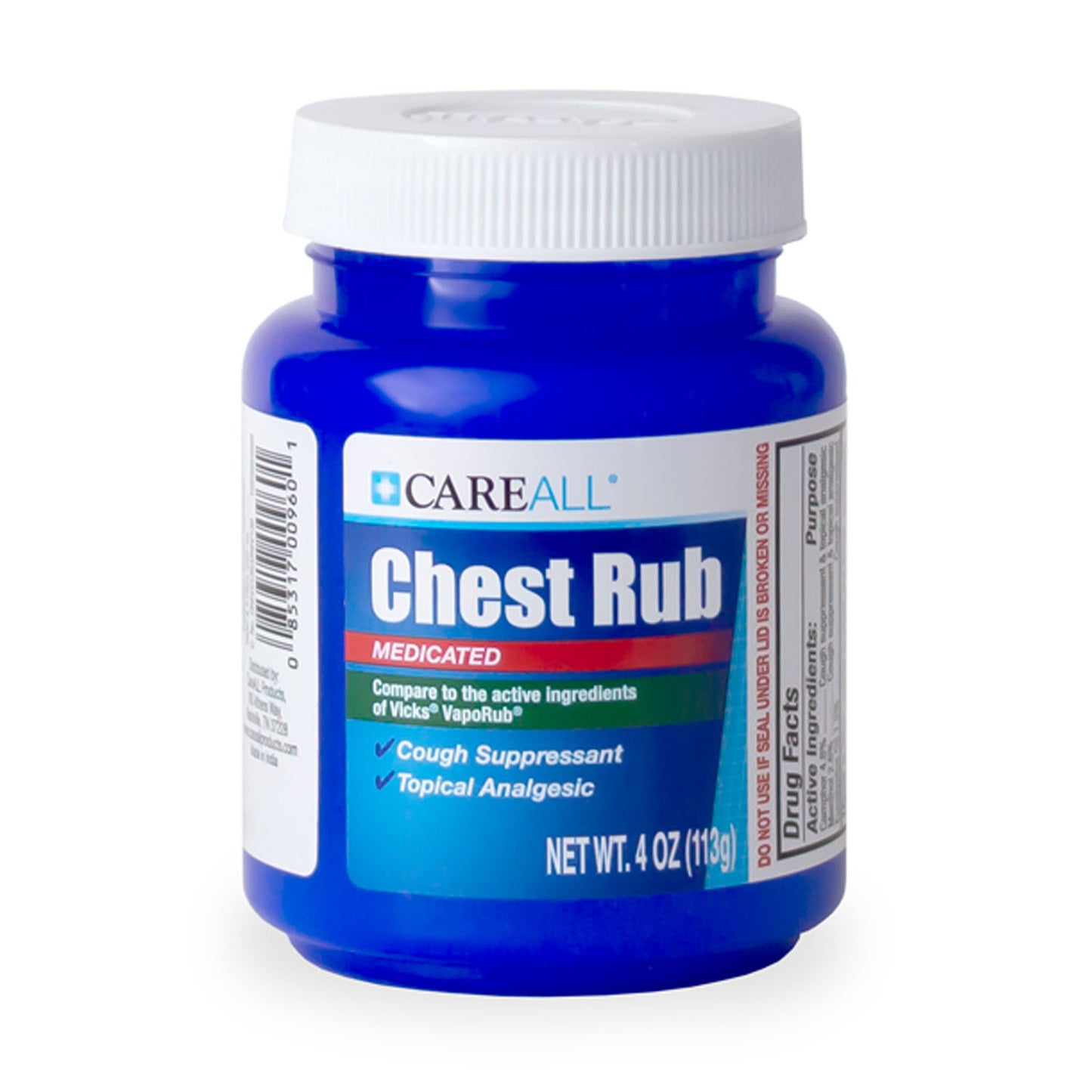 NEW WORLD IMPORTS CAREALL CHEST RUB, 24 per case