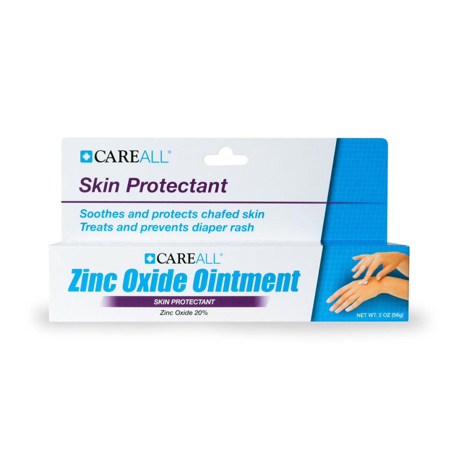 NEW WORLD IMPORTS CAREALL ZINC OXIDE CREAM, 72 per case