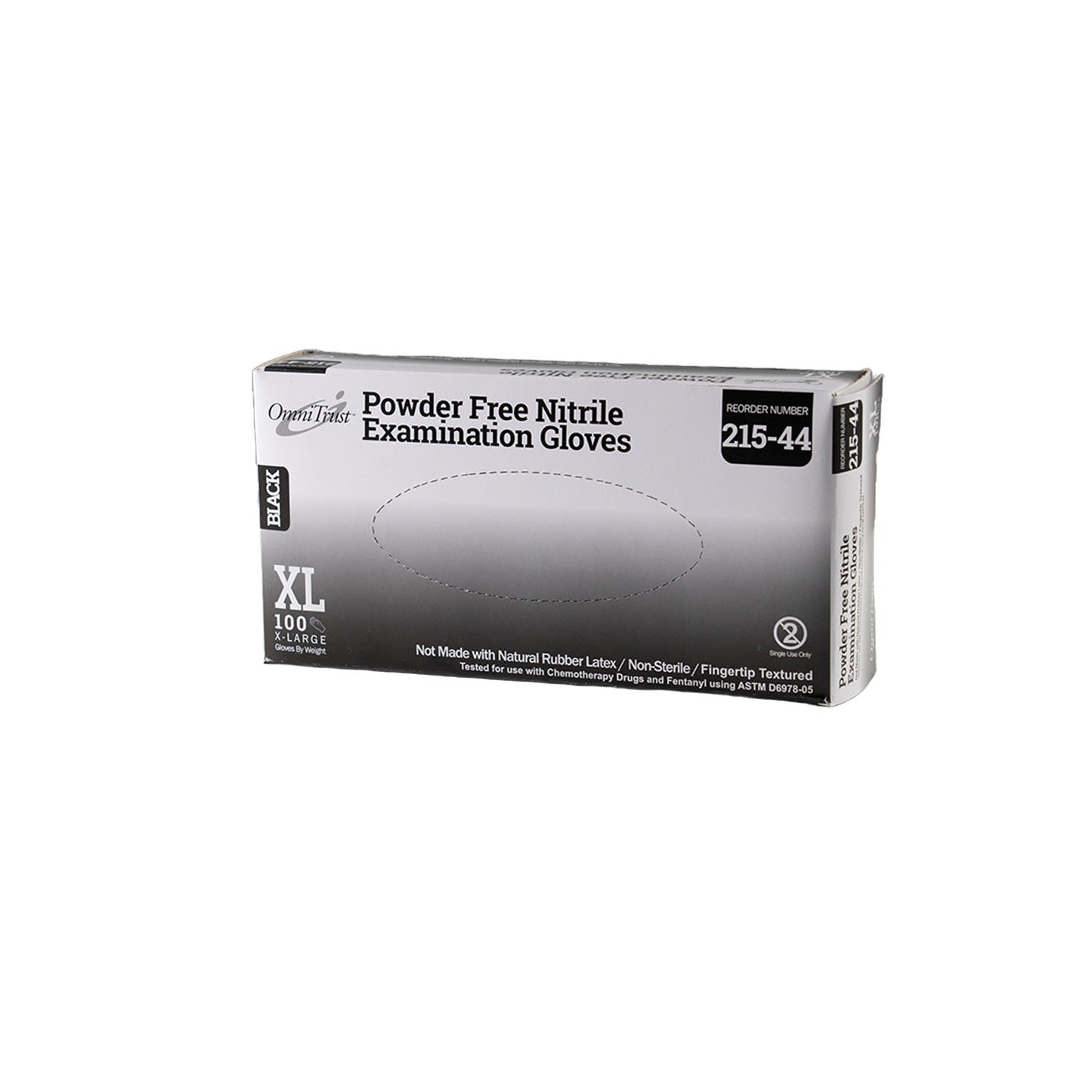 OMNI INTERNATIONAL OMNITRUST NITRILE POWDER FREE EXAMINATION GLOVE, 100 per box, 10 boxes per case
