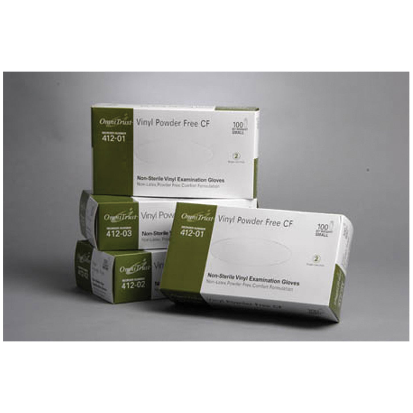 OMNI INTERNATIONAL OMNITRUST VINYL POWDER FREE EXAMINATION GLOVE, 100 per box, 10 boxes per case