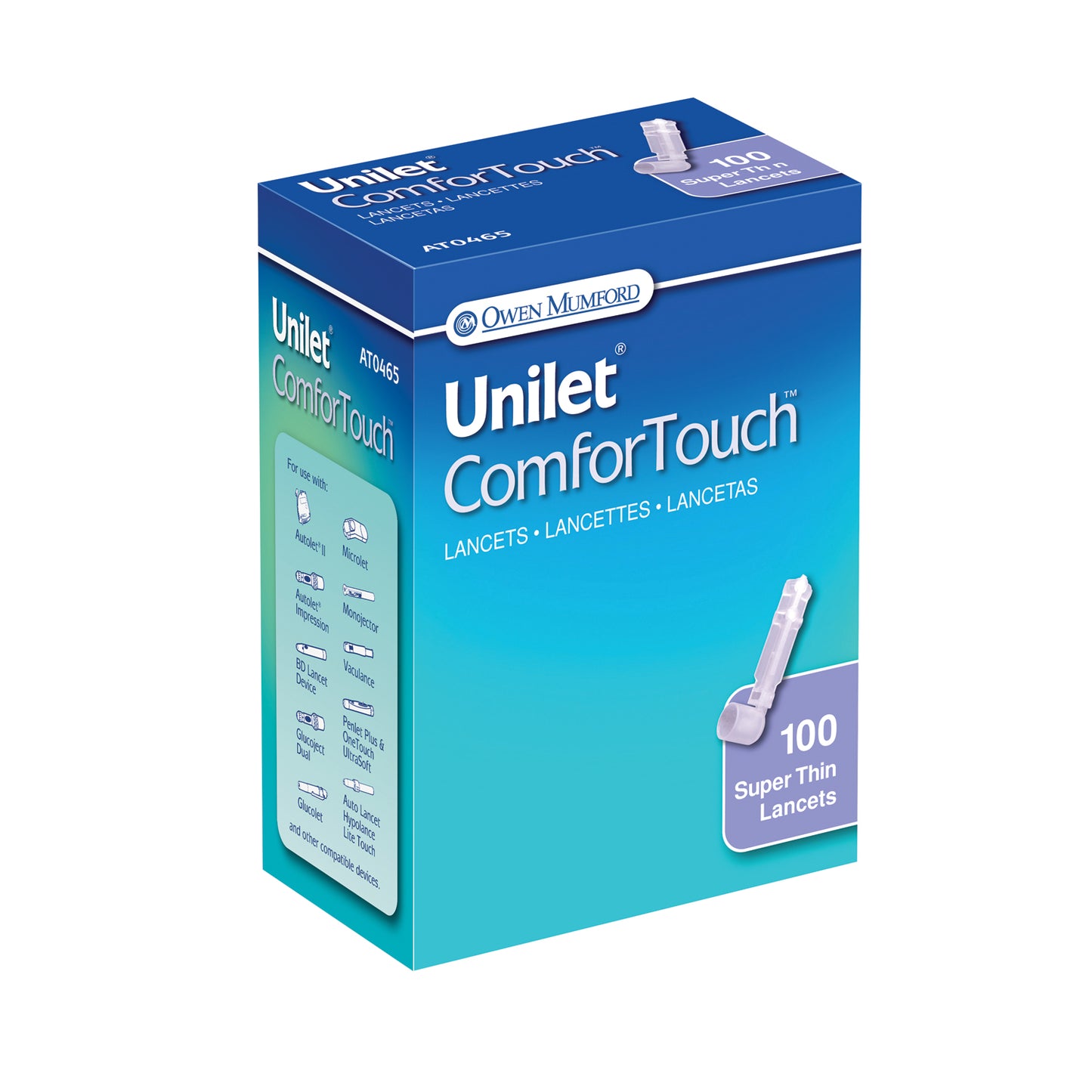 OWEN MUMFORD UNILET BRAND LANCETS, 100 per box