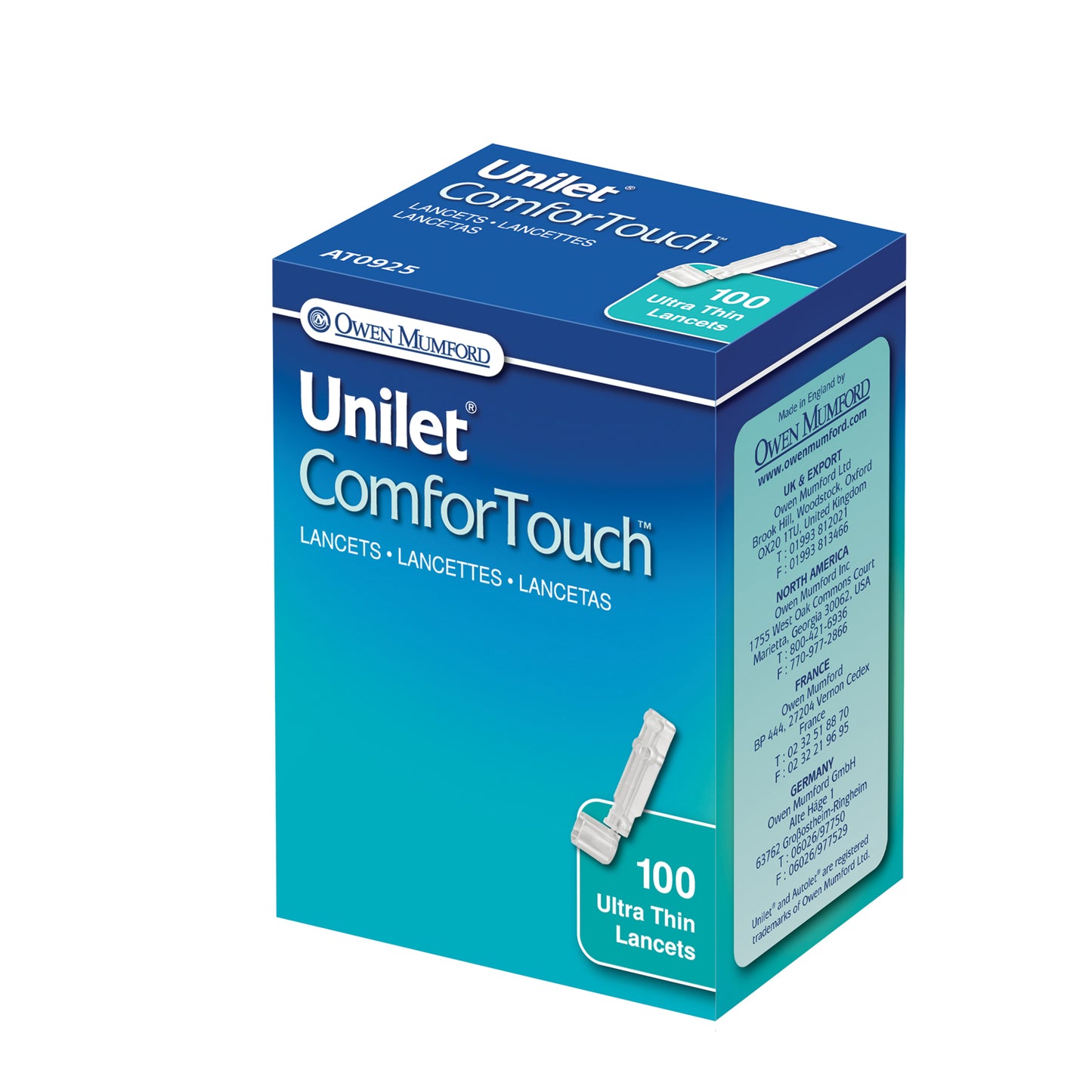 OWEN MUMFORD UNILET BRAND LANCETS, 100 per box
