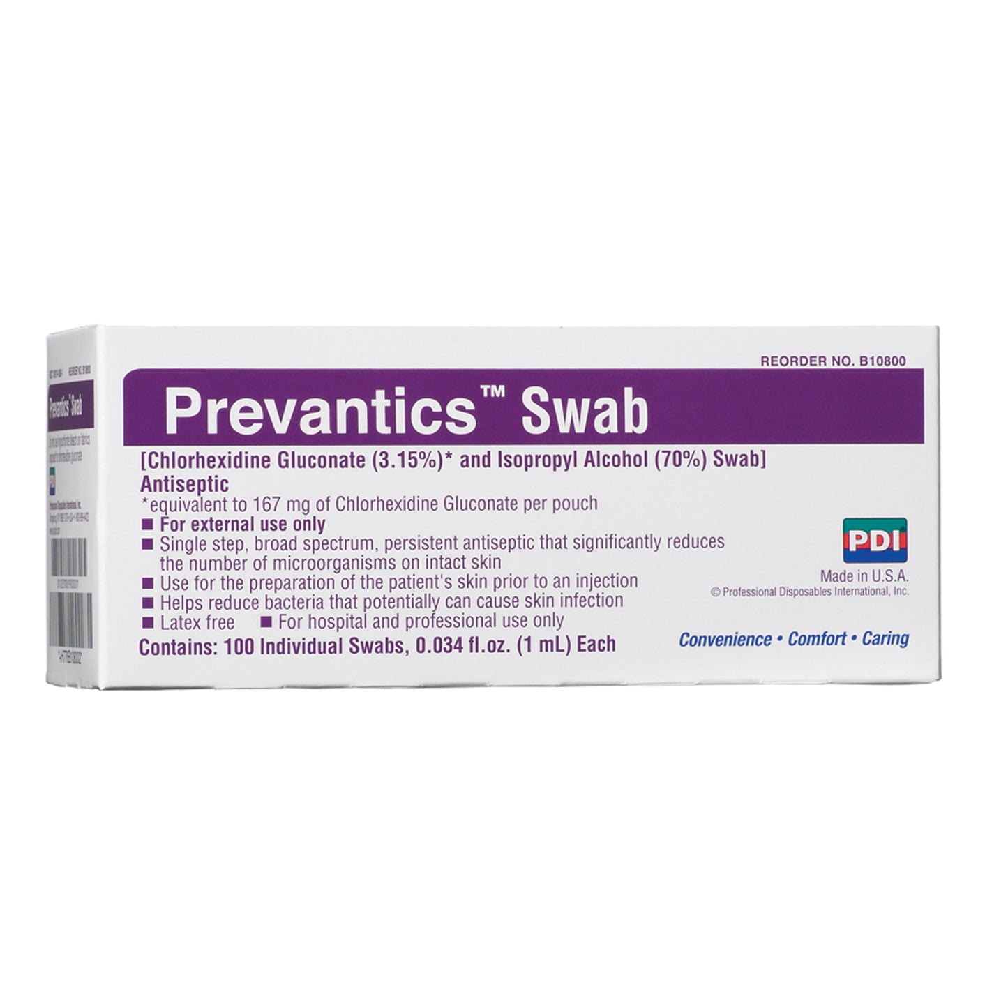 PDI PREVANTICS, 100 per box, 10 boxes per case