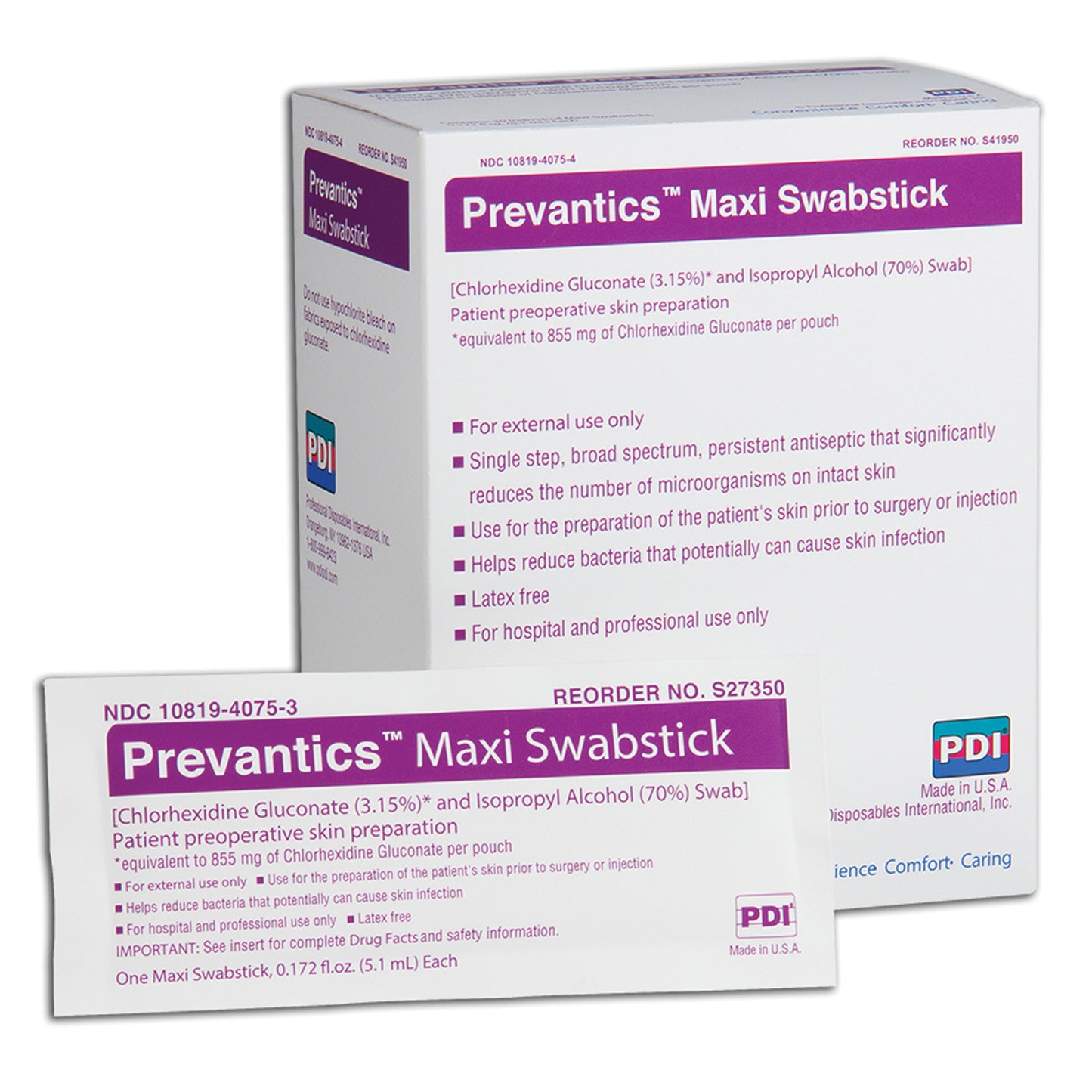 PDI PREVANTICS, 30 per box, 10 boxes per case