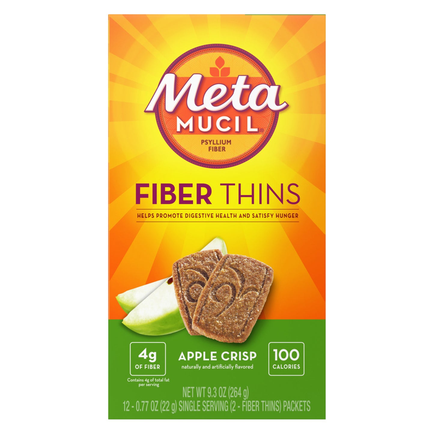 P&G DISTRIBUTING METAMUCIL PSYLLIUM FIBER, 12 per box, 4 boxes per case