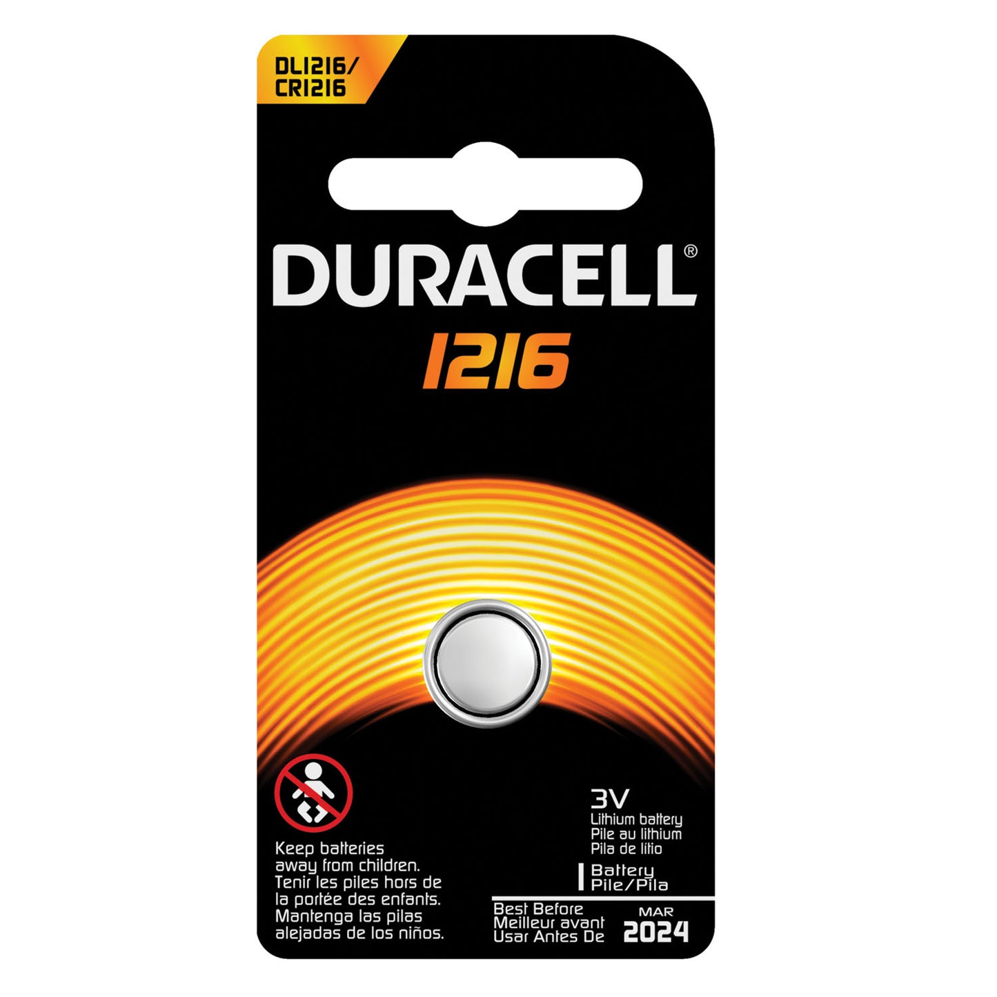 DURACELL ELECTRONIC WATCH BATTERY, 6 per box, 6 boxes per case