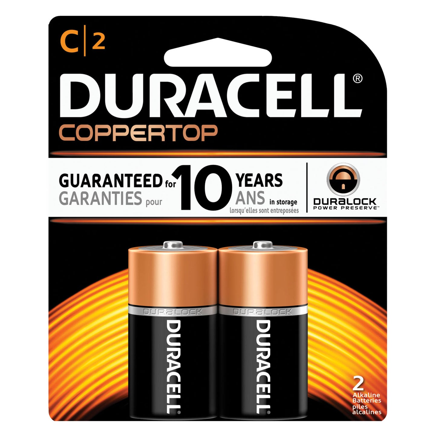 DURACELL COPPERTOP ALKALINE RETAIL BATTERY WITH DURALOCK POWER PRESERVE TECHNOLOGY, 8 packs per box, 6 boxes per case